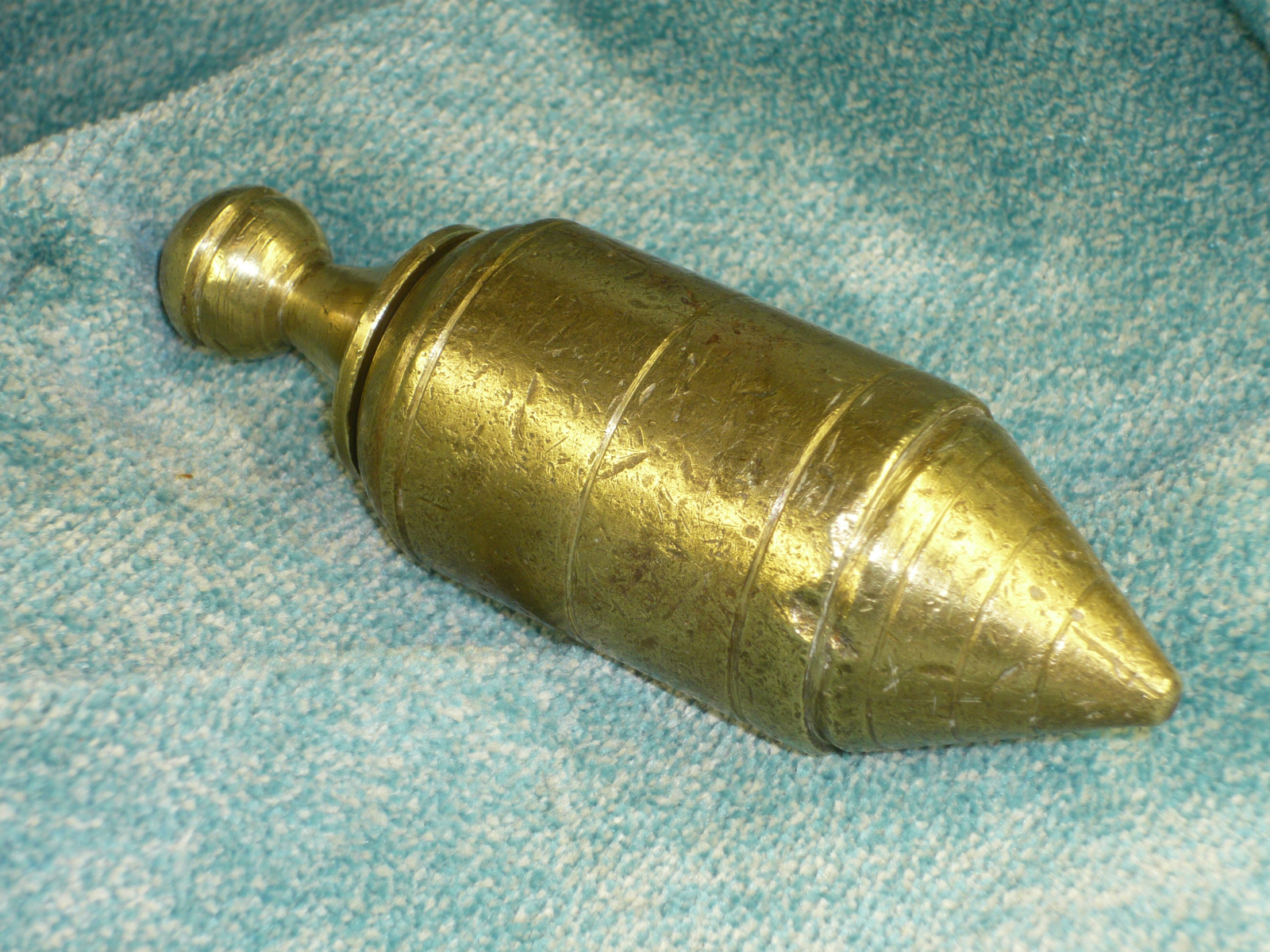 Antiques of lead bronze plumb bob