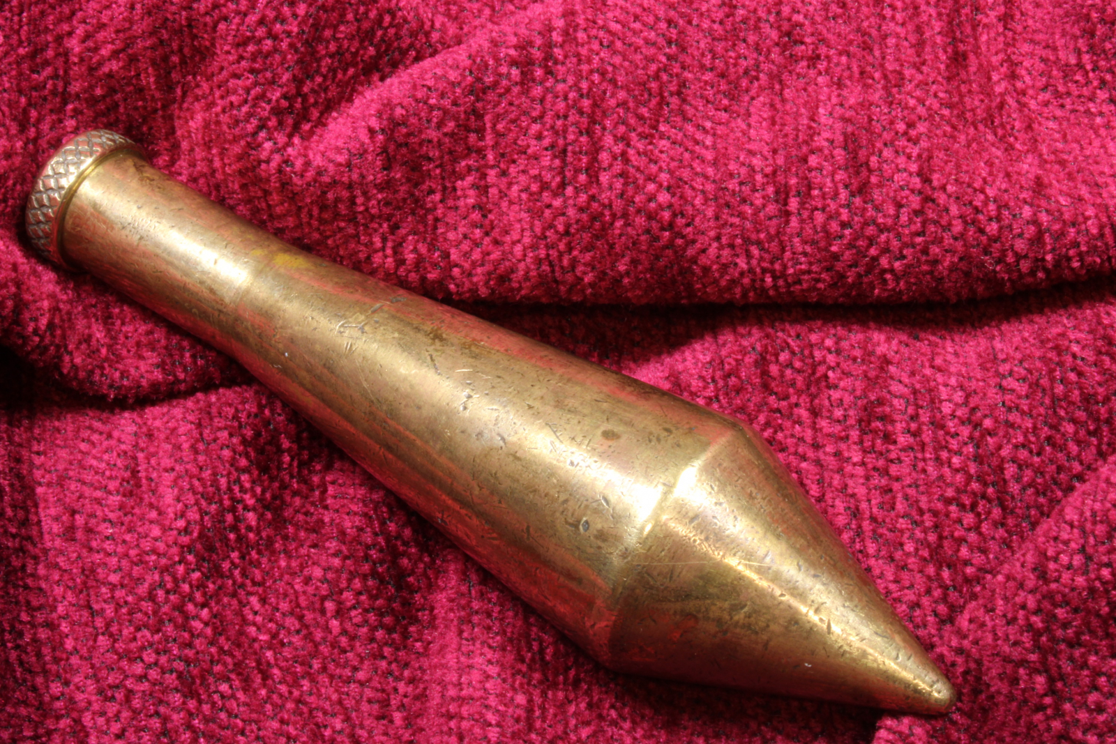 Antiques of instrumental bullet plumb bob bronze