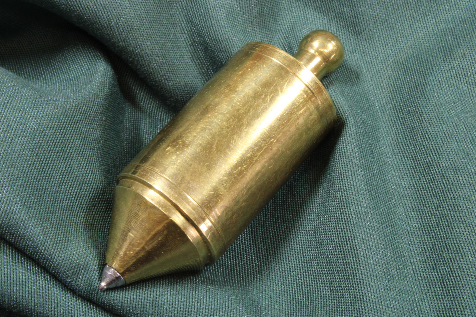 Antiques of brass hollow plumb bob iron tip