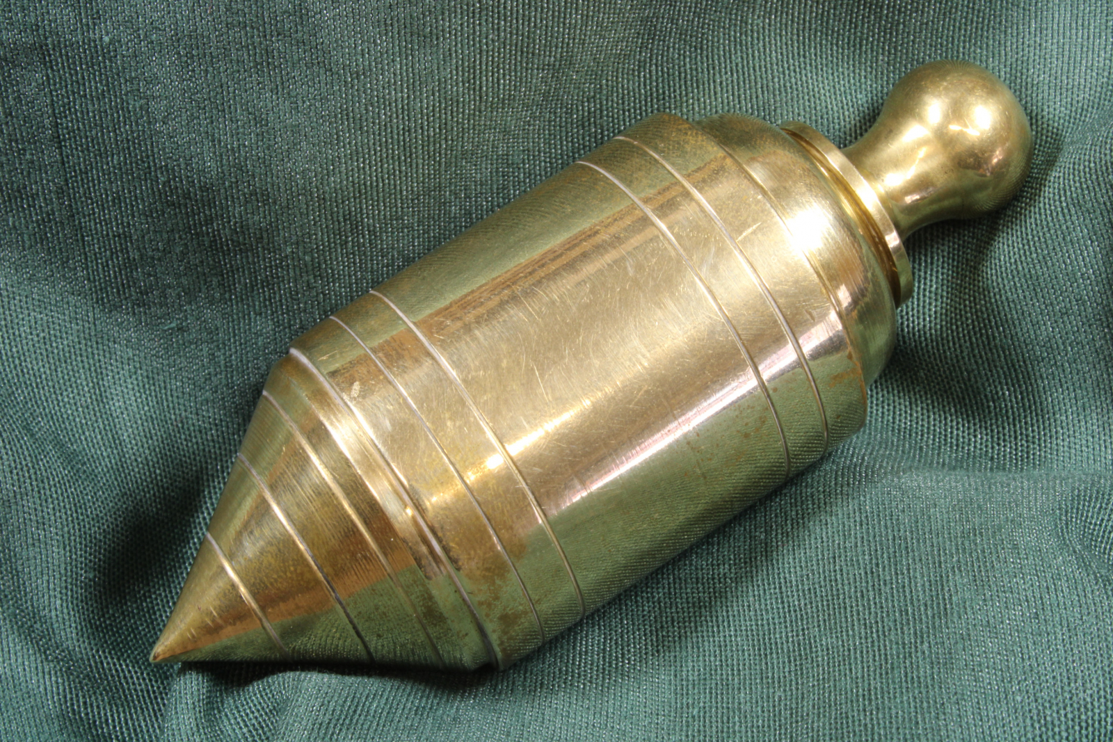 Antiques of brass hollow plumb bob actual