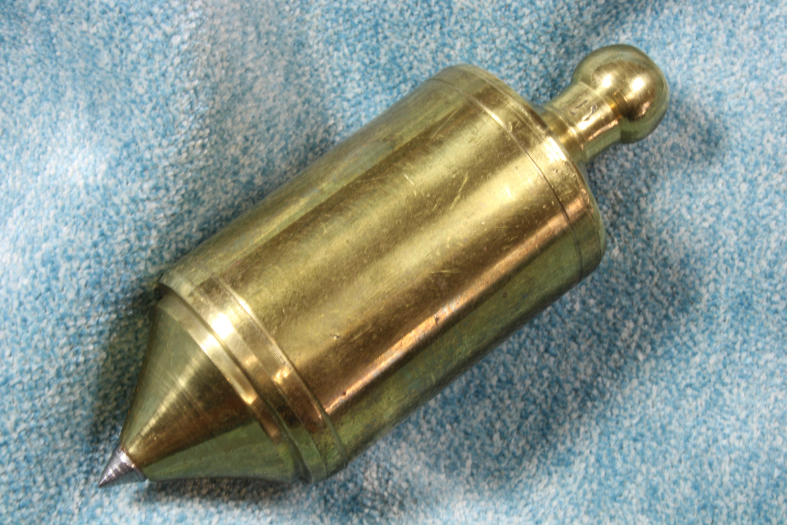 Antiques of brass hollow plumb bob th century