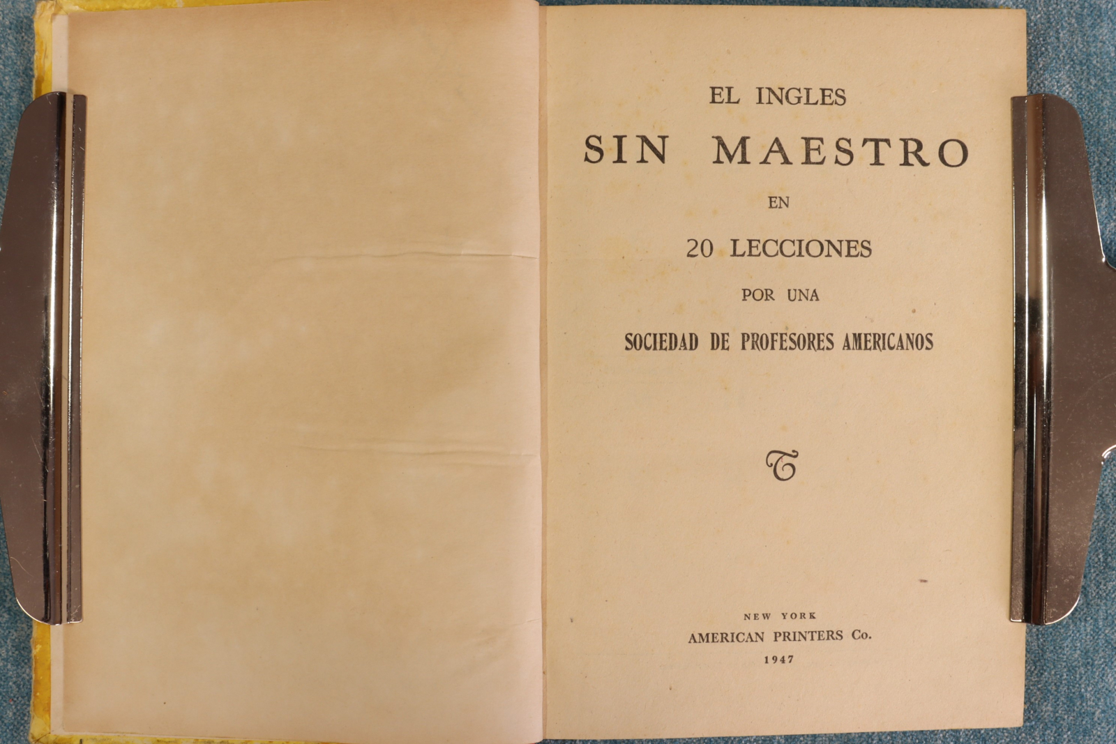 El inglés sin maestro en 20 lecciones. American printers