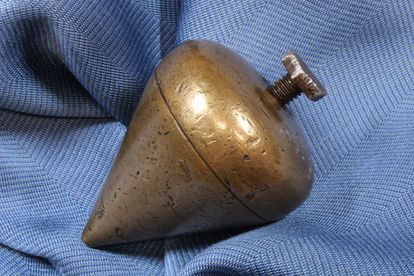 Antiques of bronze construction plumb bob th century