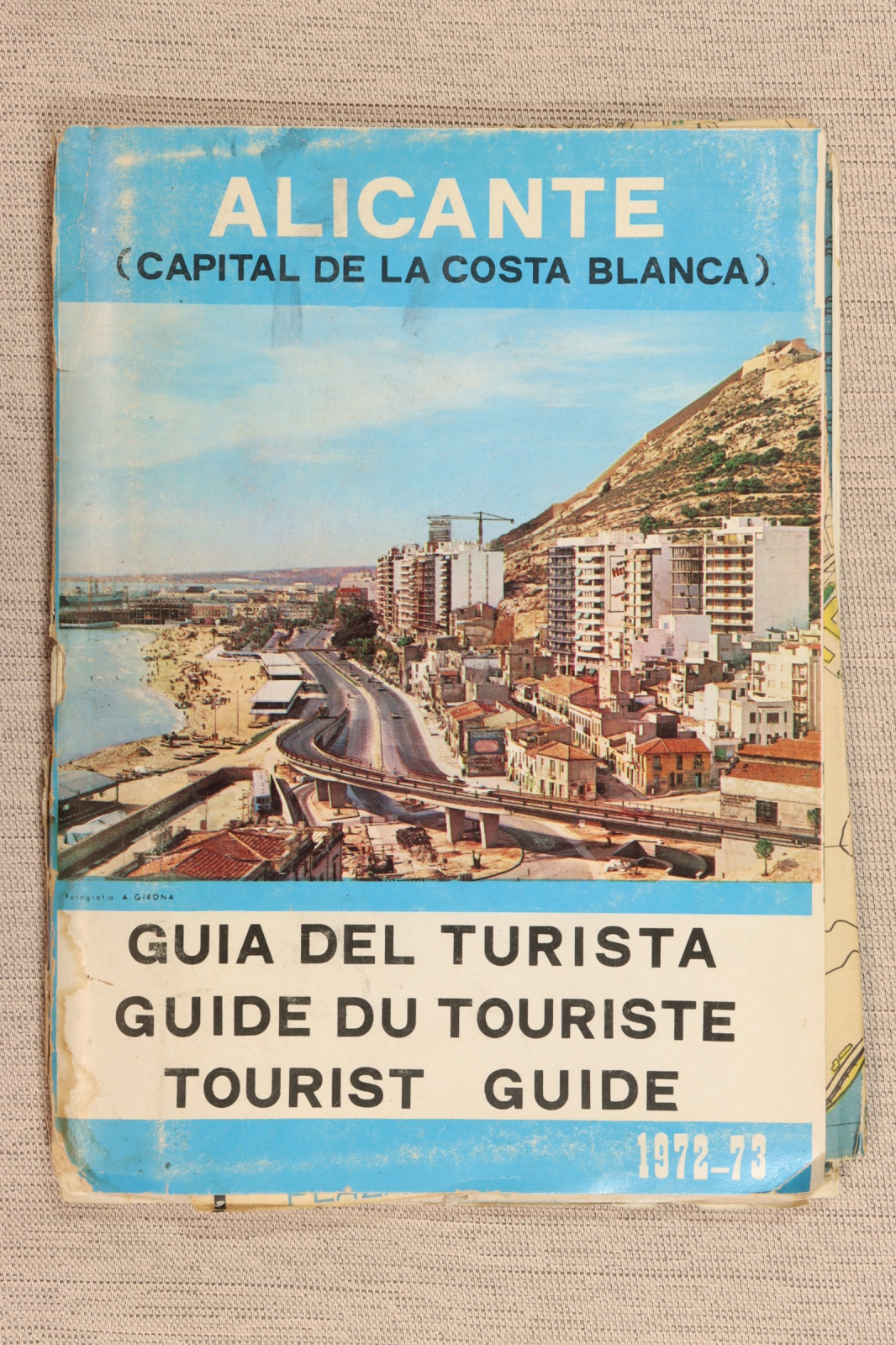 Antiques of alicante province map tourist guide