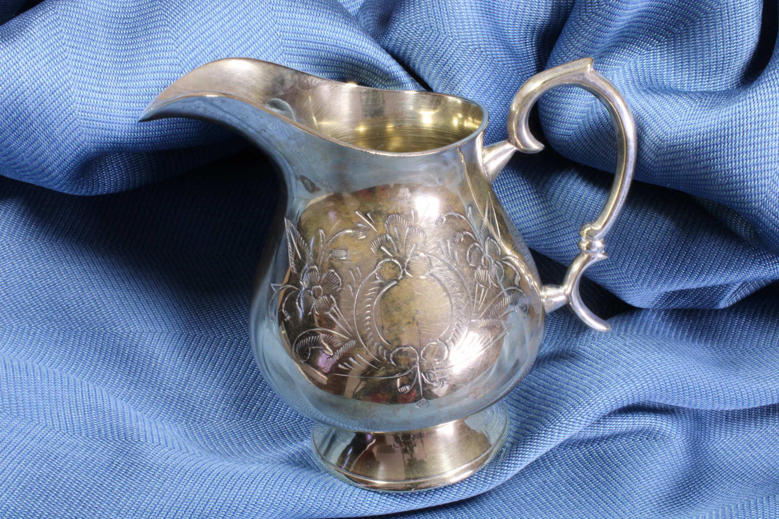 Antiques of silver plated alpaca jug modernist