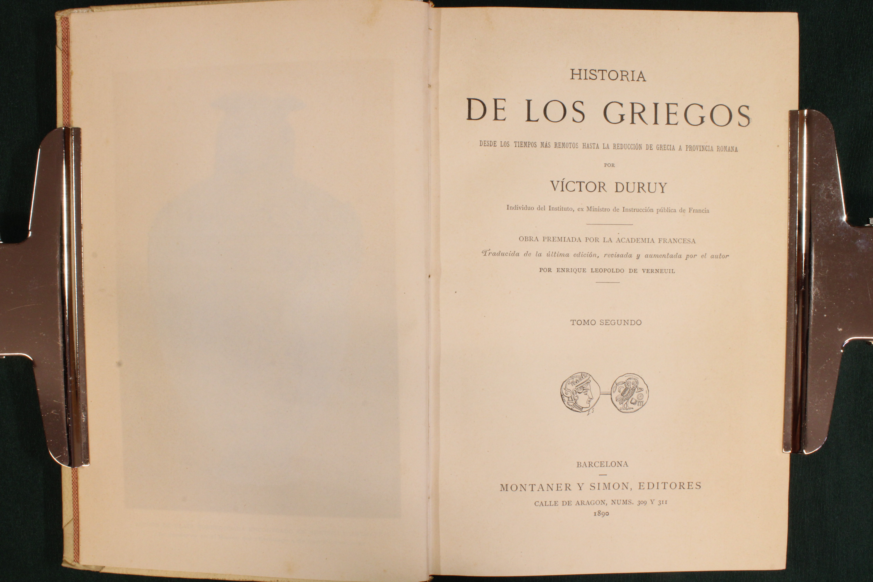 Historia de los Griegos por Víctor Duruy. 1890