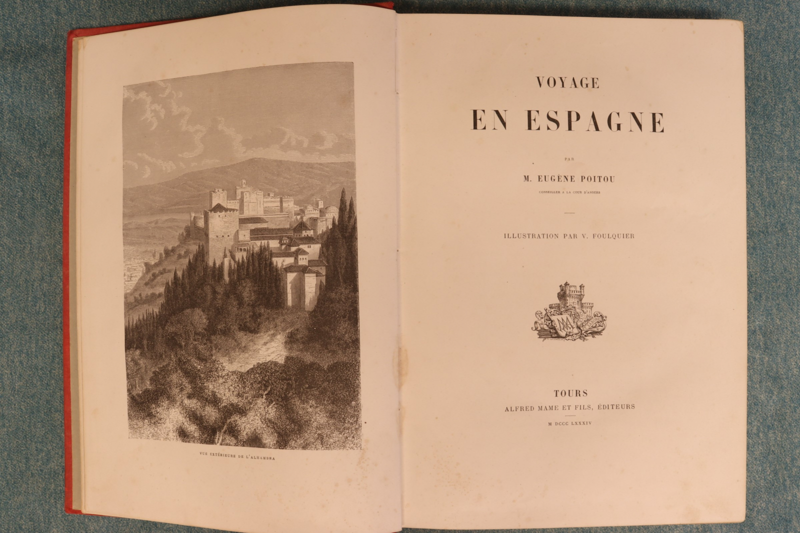 Voyage en Espagne. Eugéne Poitou. 1884 (t)