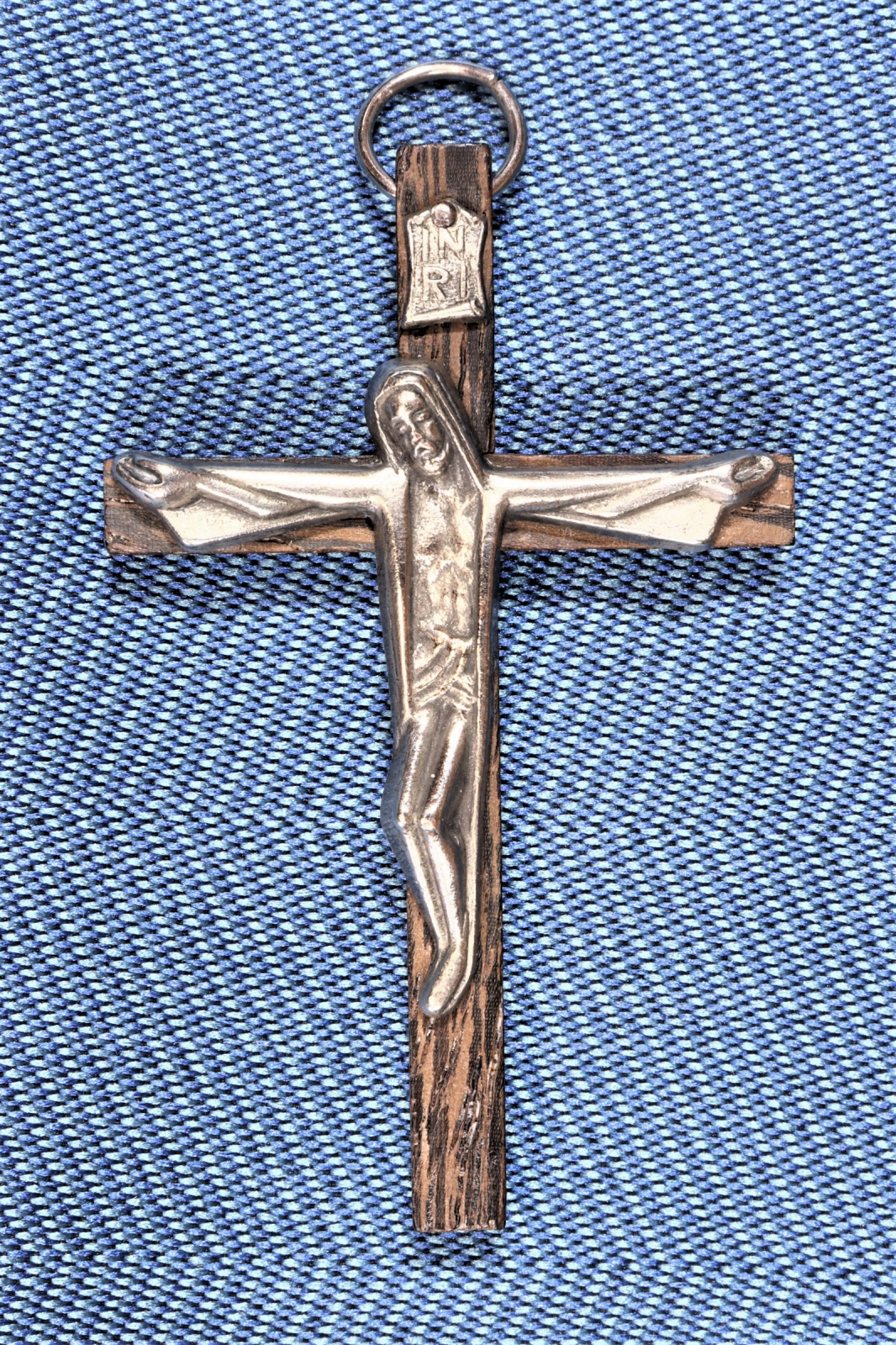 Antiques of metal and wood crucifix