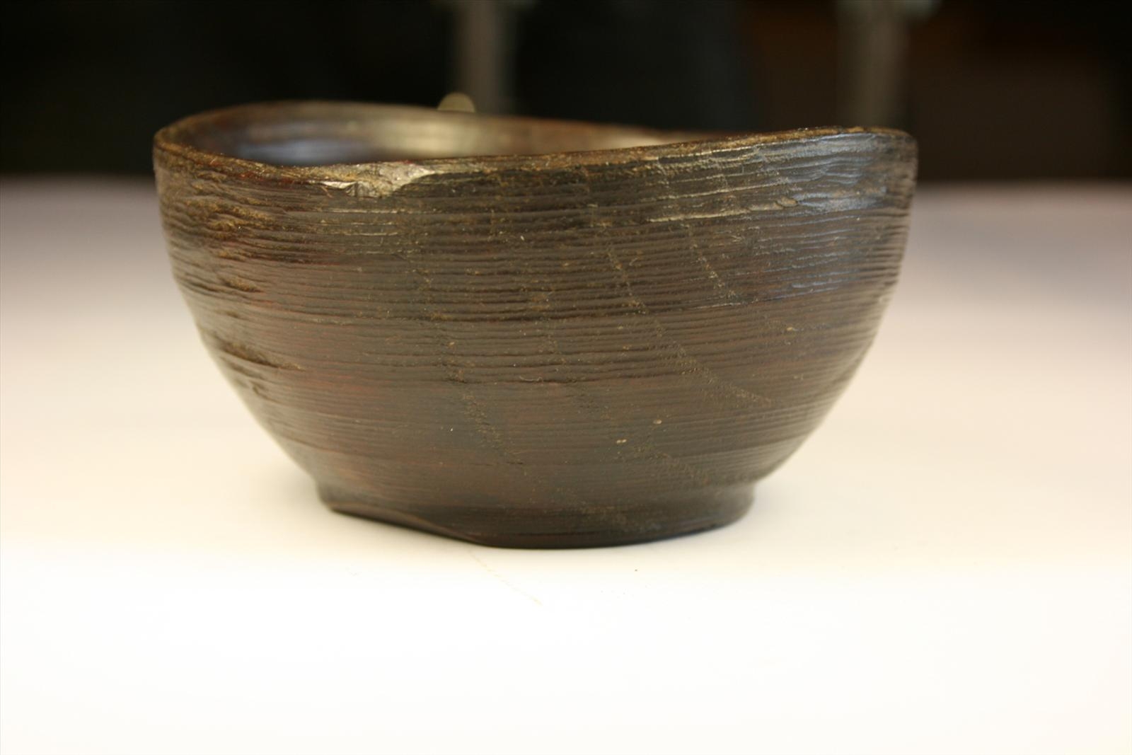 Antiques of wooden bowl handmade basin