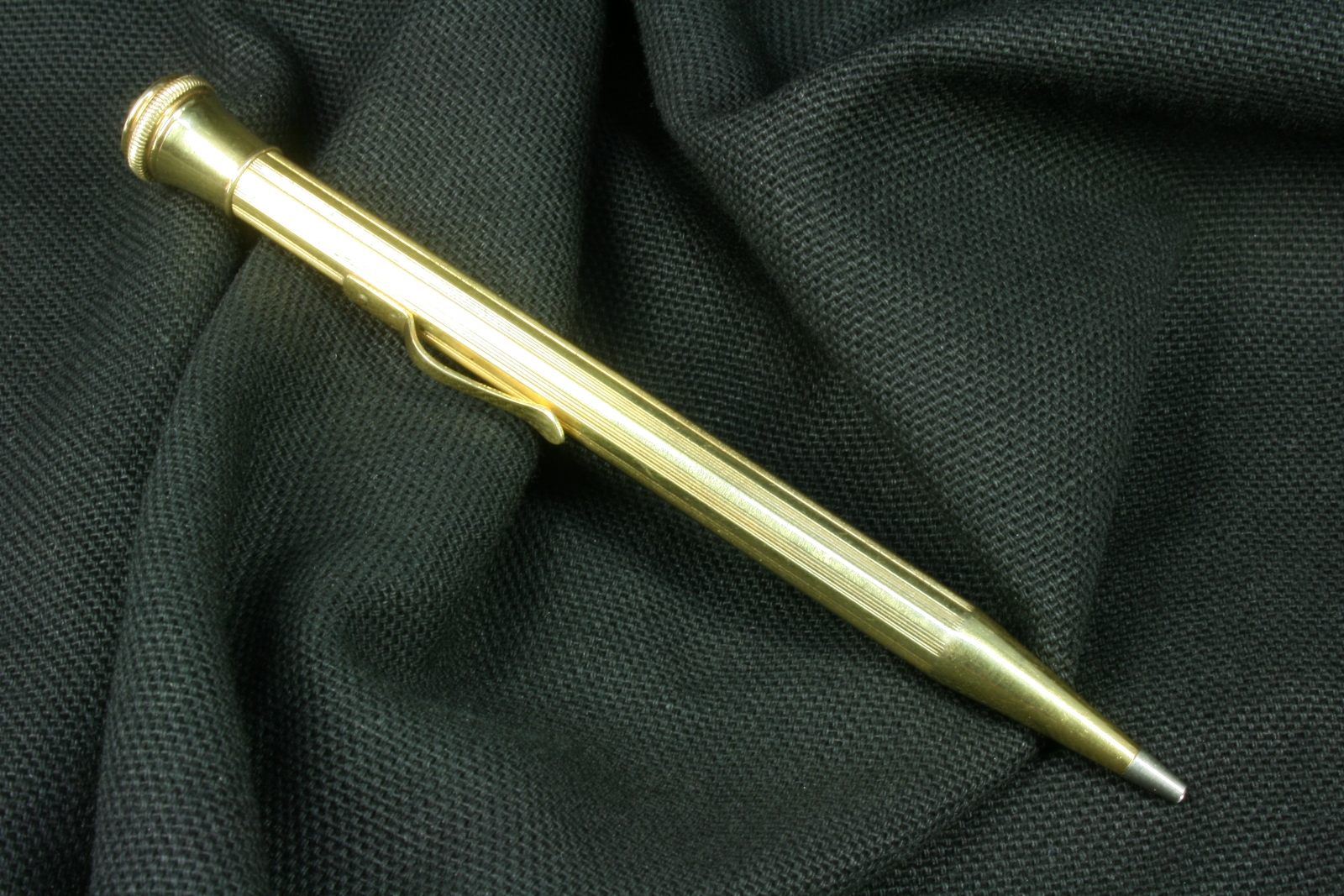 Antiques of gold plated pencil