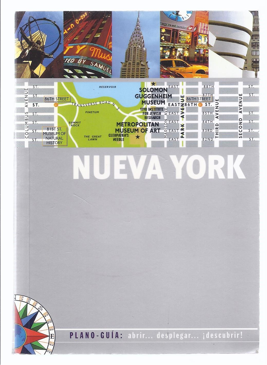 Antiguedades de plano guia de la ciudad de nueva york