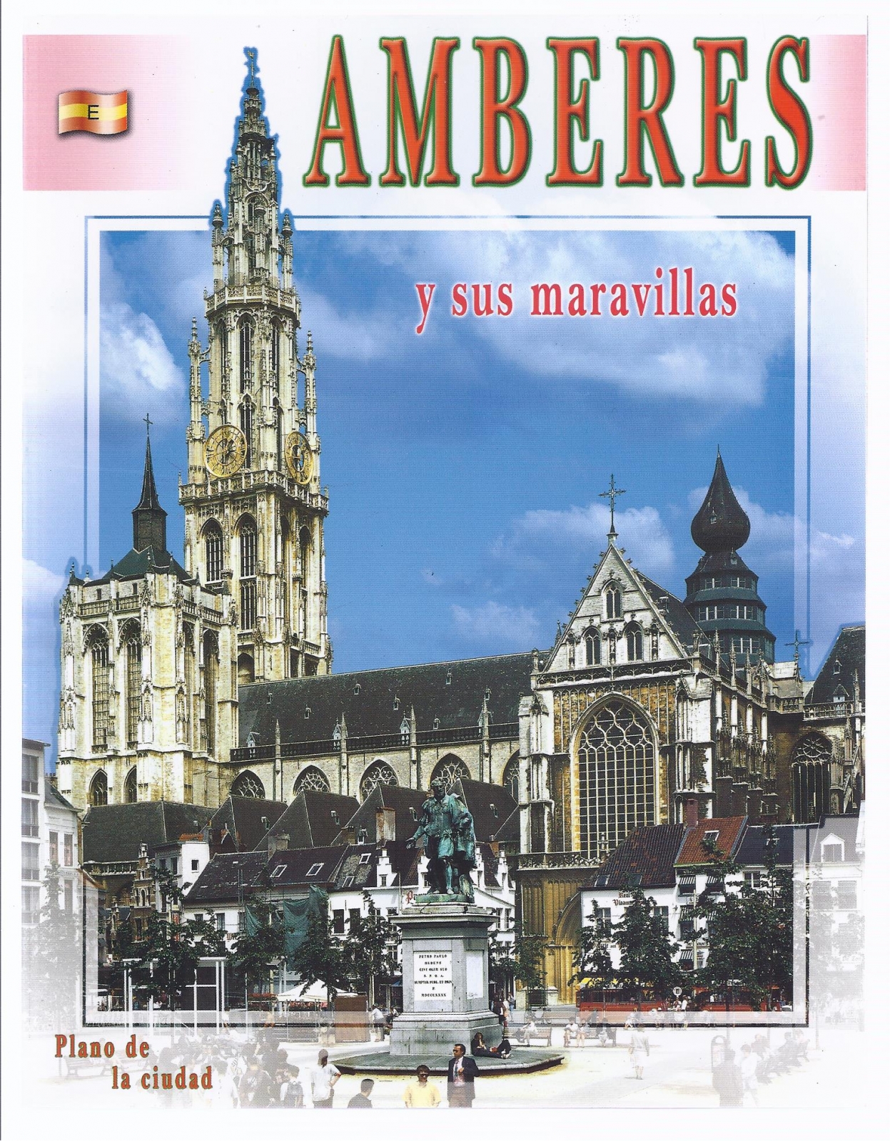 Antiques of guide antwerp city map and illustrations