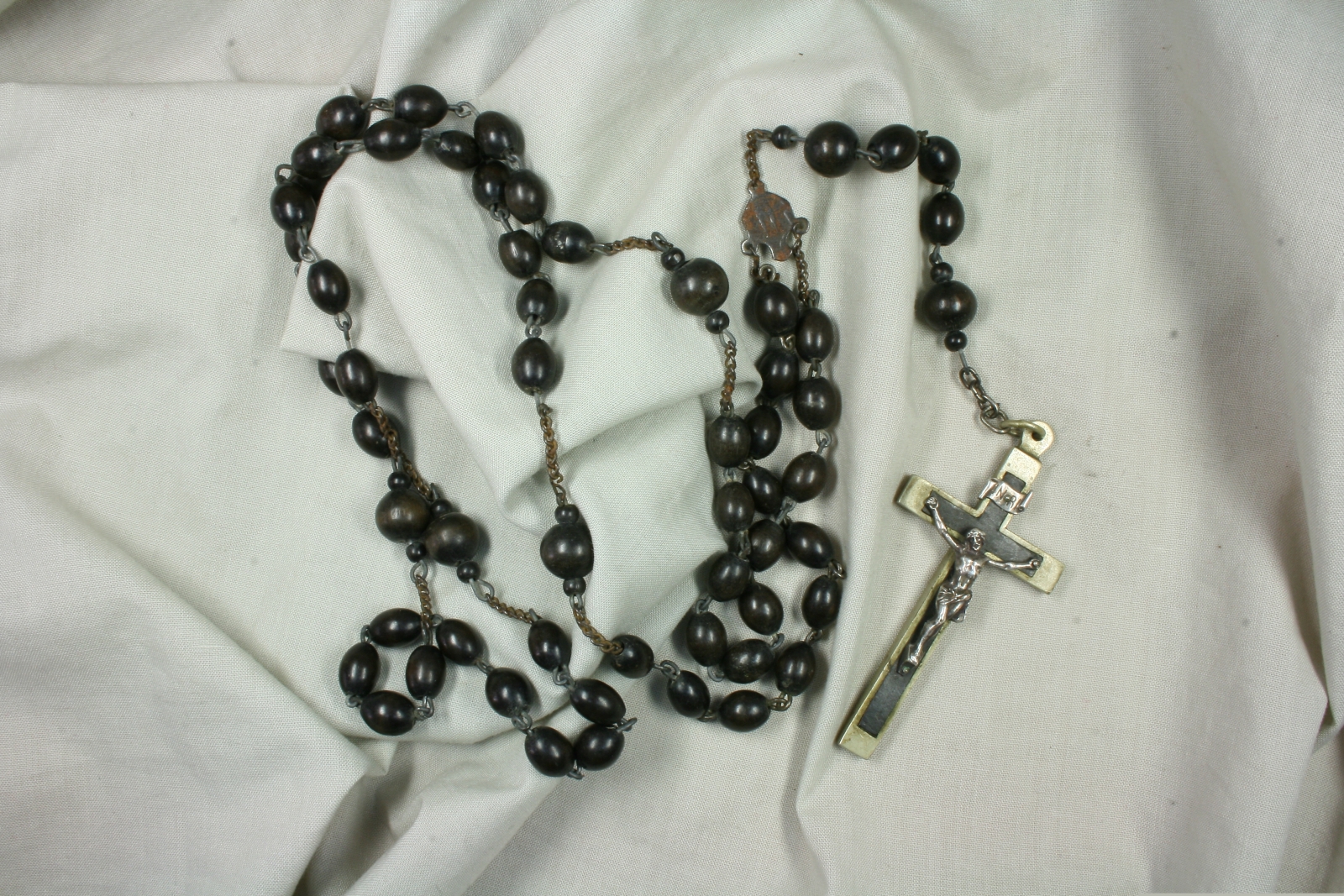 Antiques of wood and metal rosary