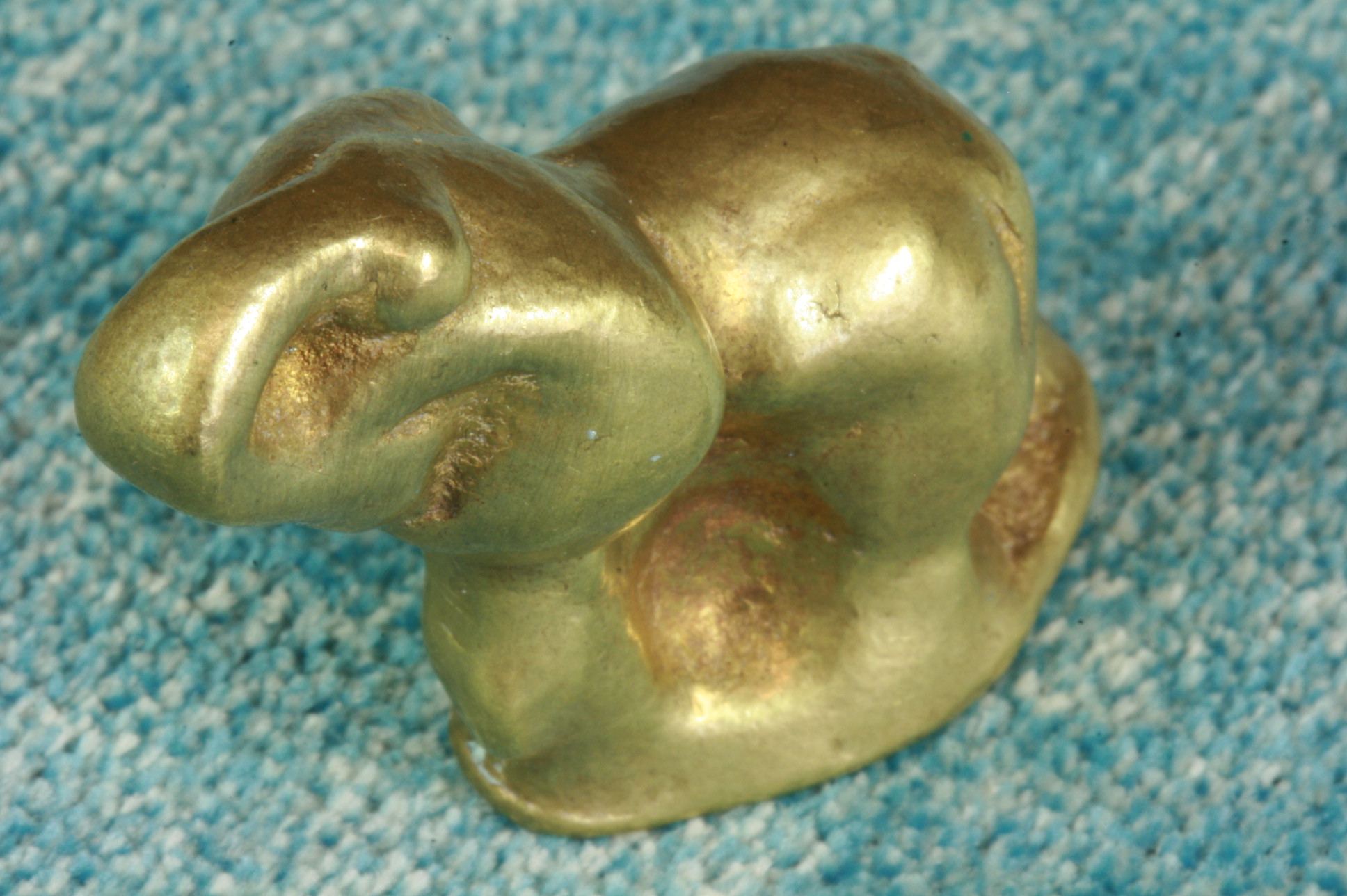 Antiguedades de miniatura elefante bronce