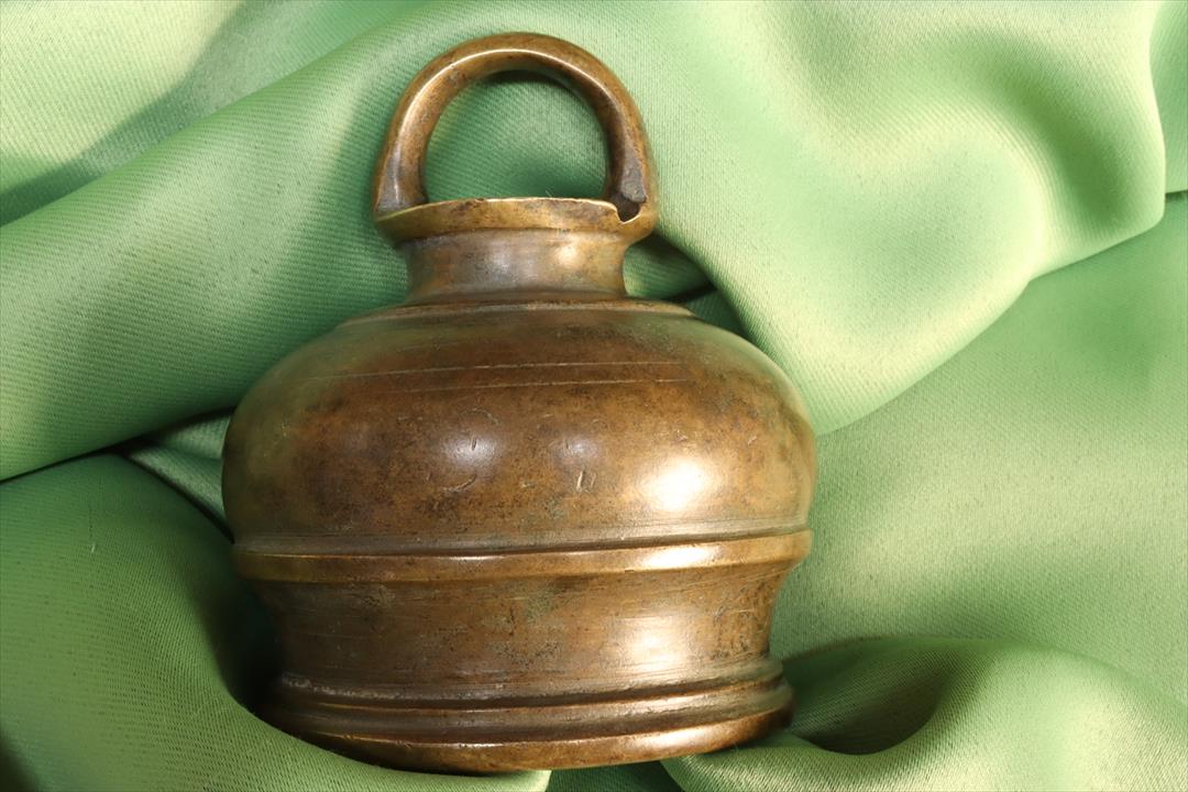 Antiques of african bronze bell without clapper