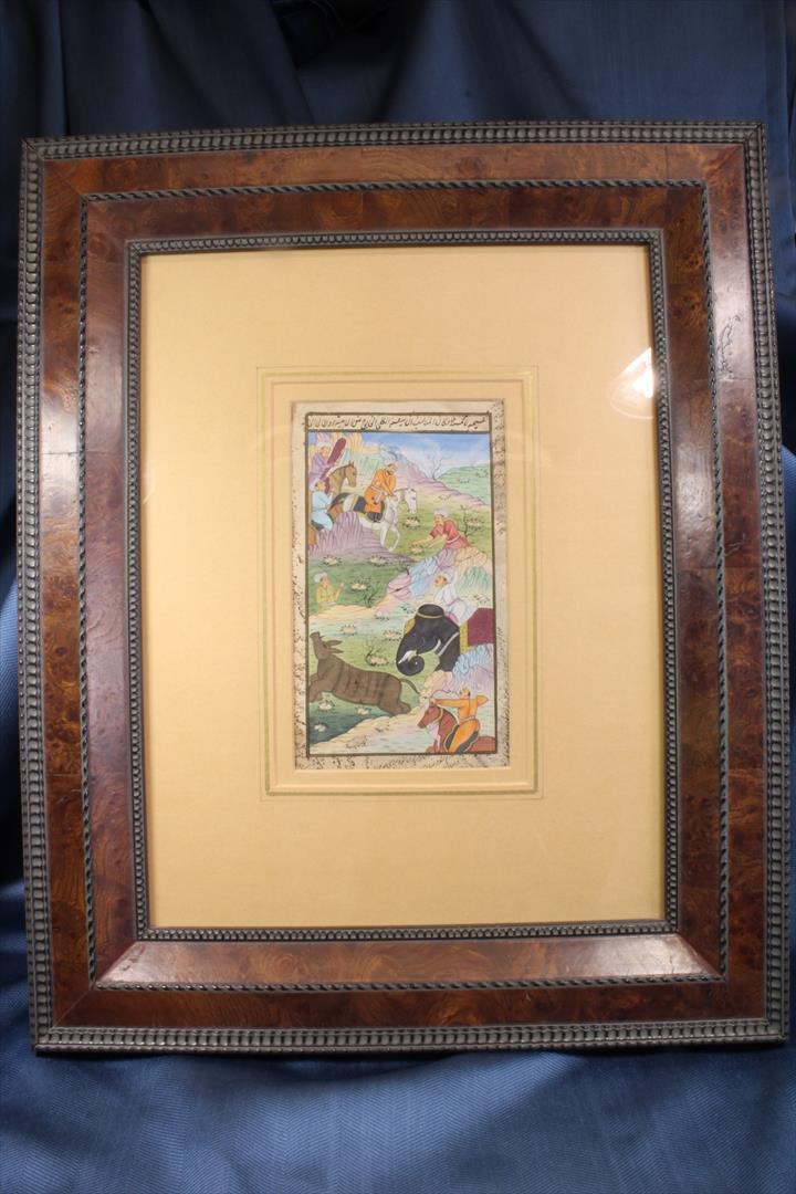 Antiques of indian gouache on paper th c