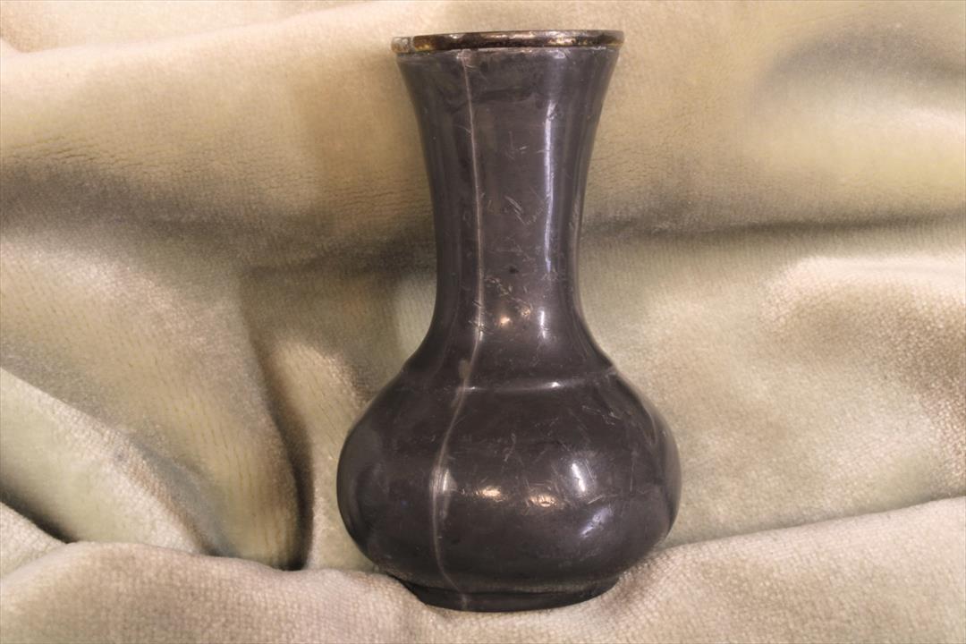 Antiques of miniature lead vase th century