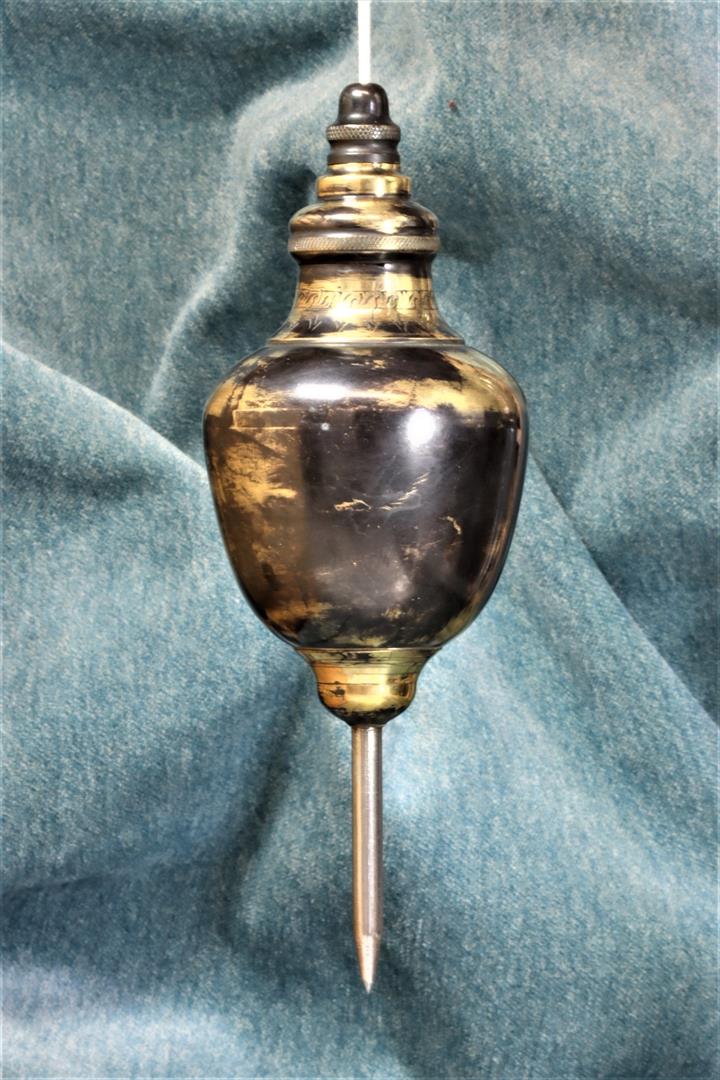 Antiques of ornamental plumb bob large size