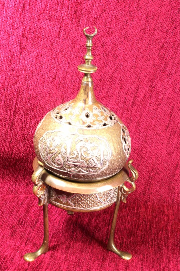 Antiques of ottoman bronze censer