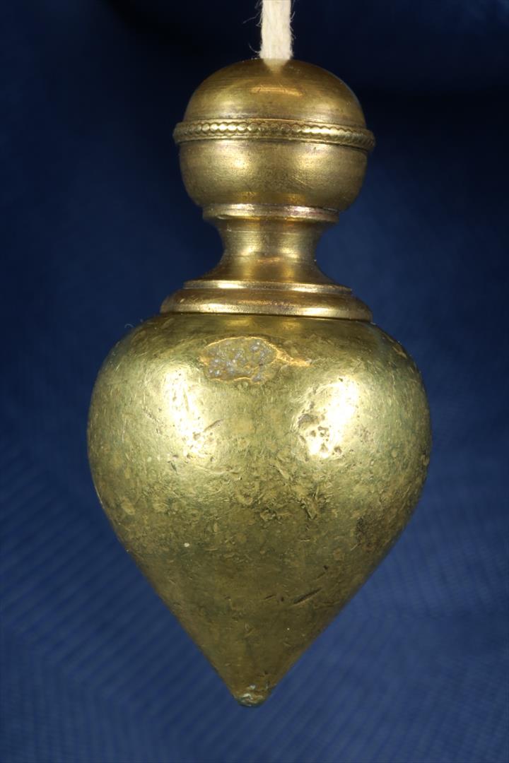 Antiques of perico plumb bob bronze pear type