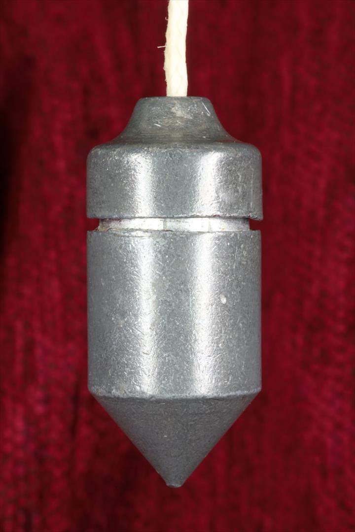 Antiques of perico plumb bob with pressed head