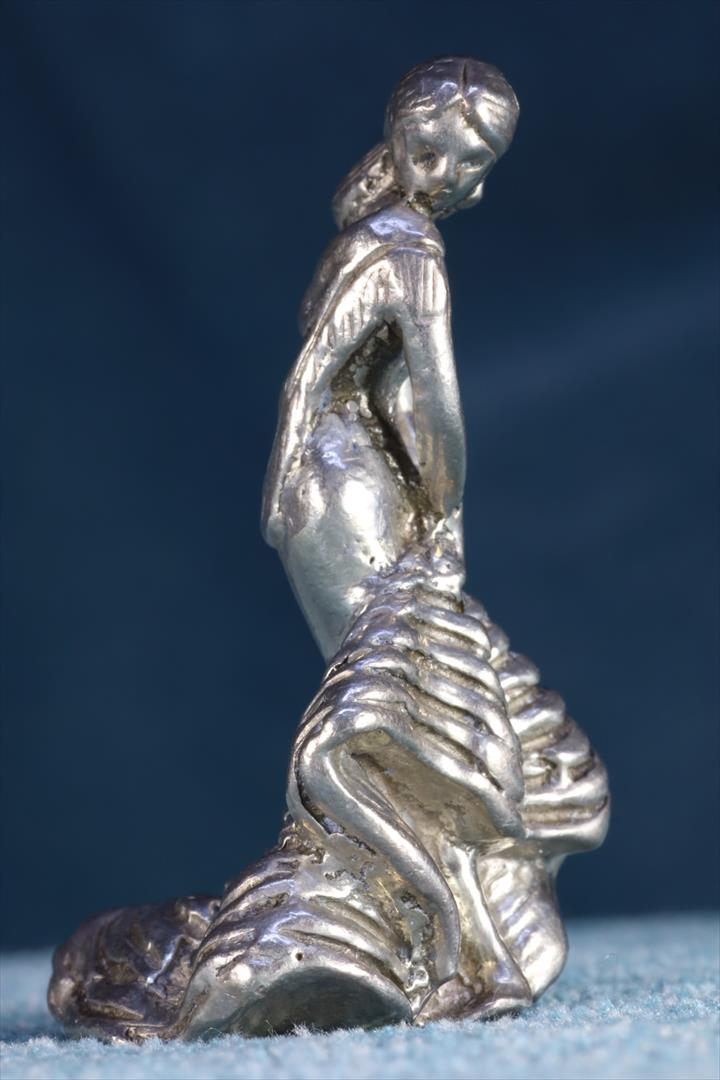 Antiques of sevillian dancer figure miniature silver