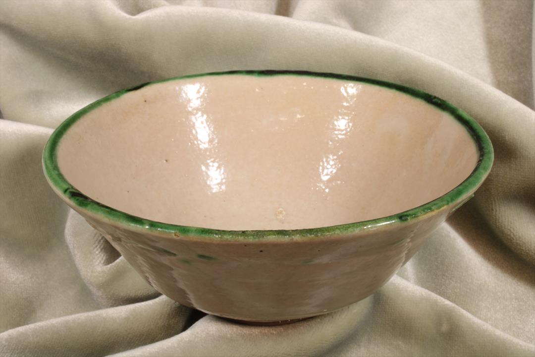 Antiques of teruel bowl glazed terracotta glazette