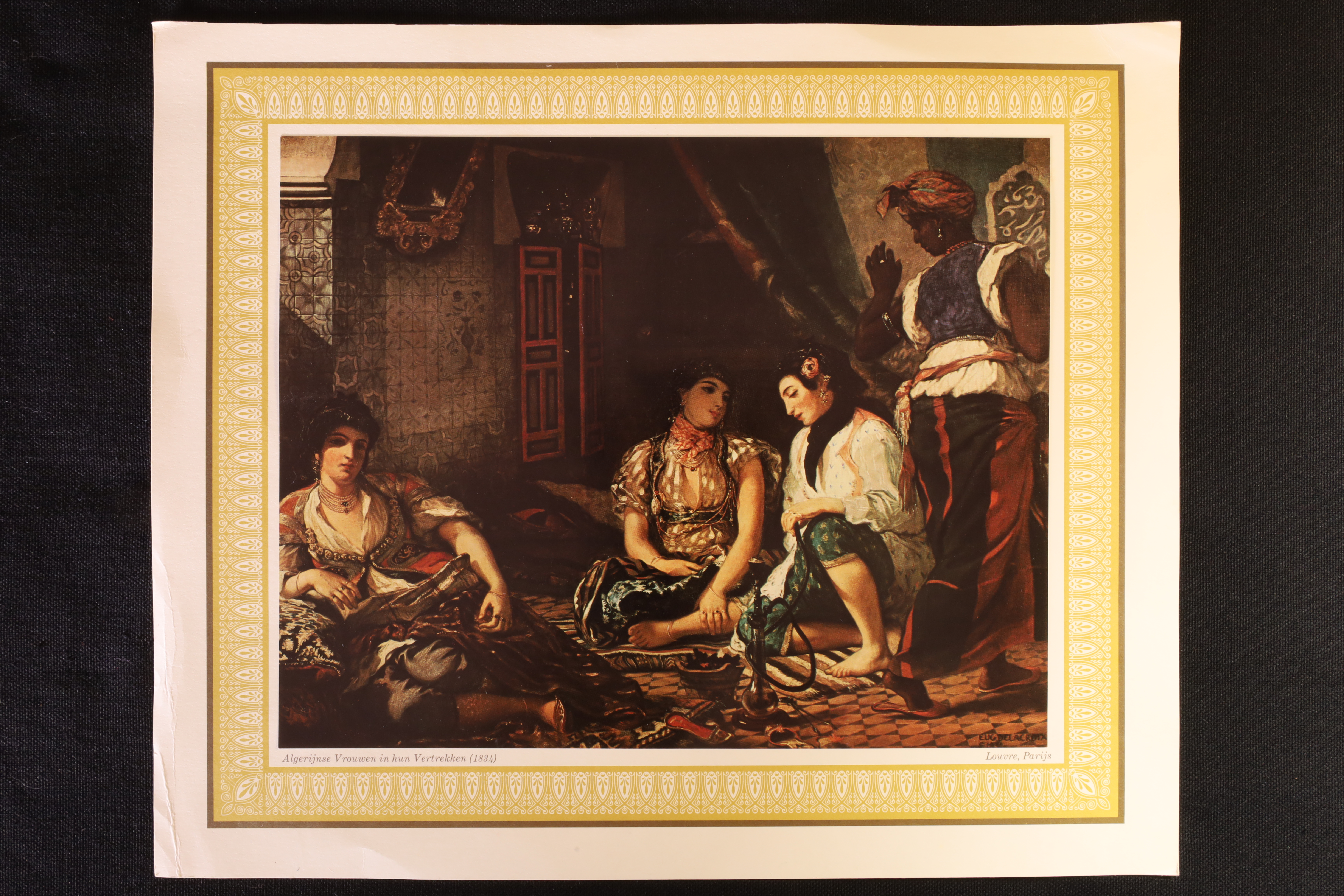 Antiques of plate algerian women in their rooms delacroix