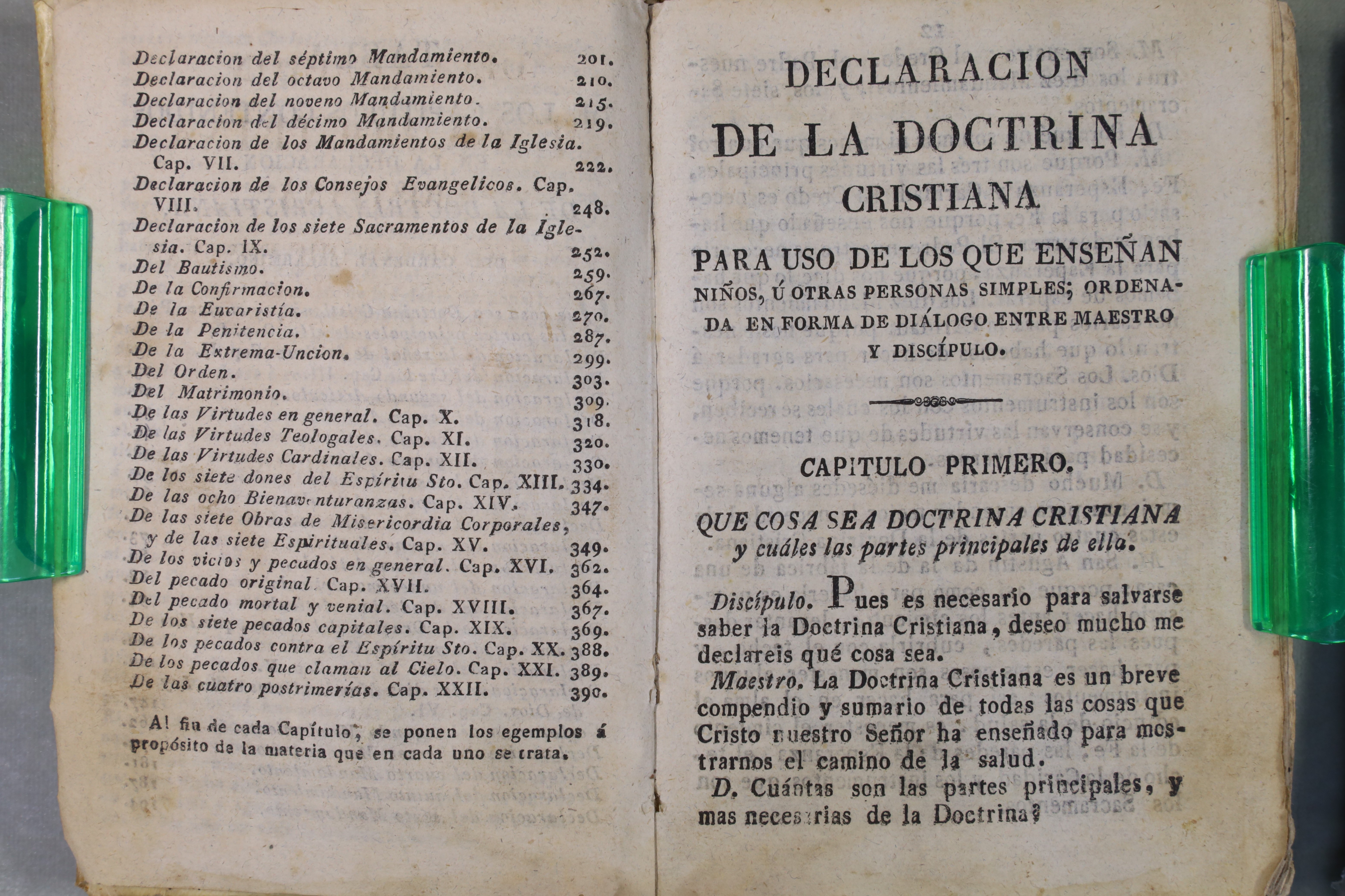 DECLARACIÓN COPIOSA DE LA DOCTRINA CRISTIANA. CLEMENTE VIII Y BELARMINO. 1826