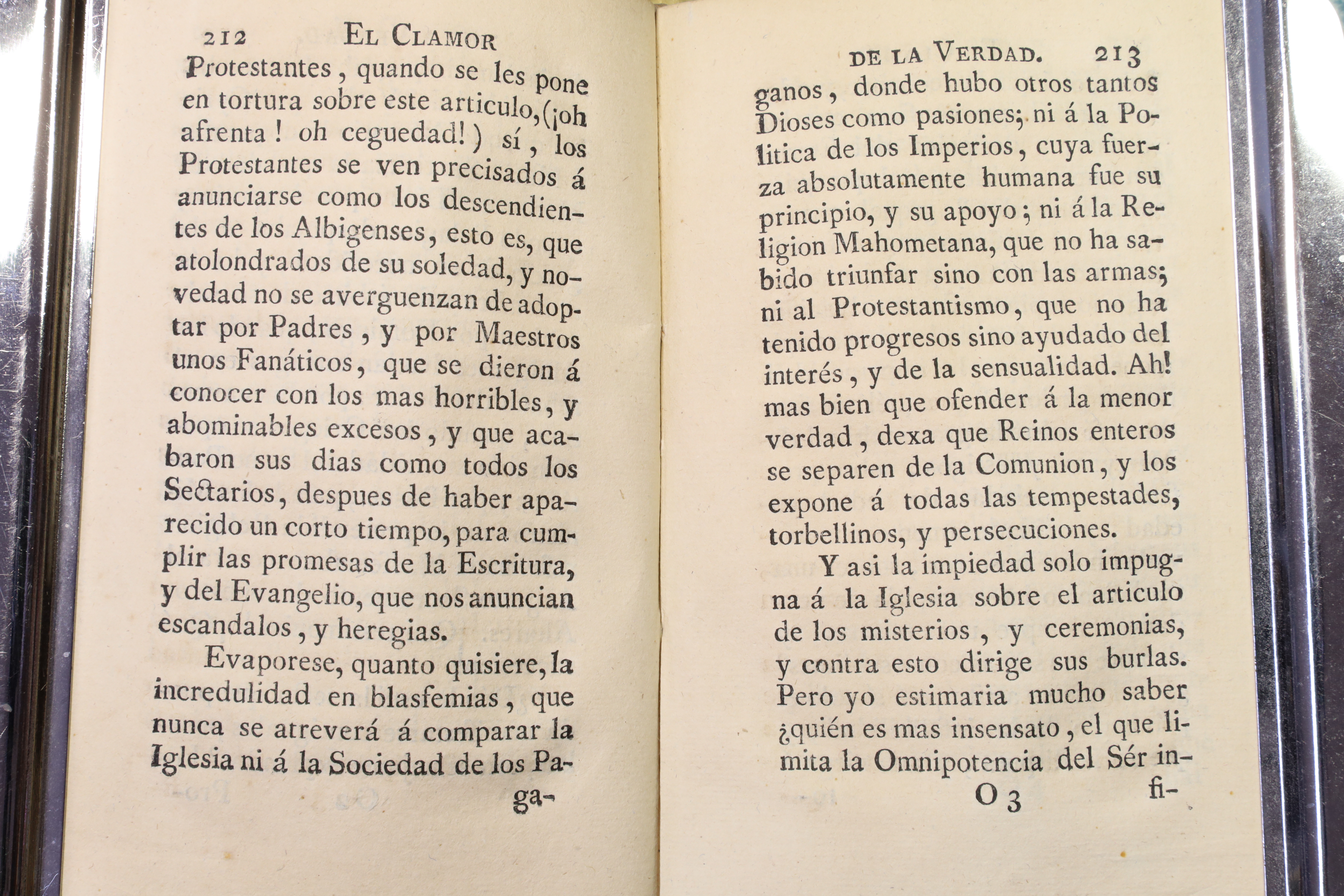 EL CLAMOR DE LA VERDAD CONTRA LA SEDUCCIÓN Y ENGAÑOS DEL MUNDO. CARACCIOLO. 1775