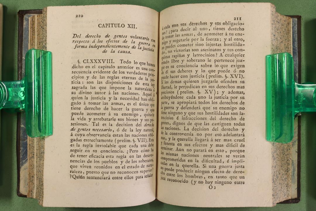 EL DERECHO DE GENTES O PRINCIPIOS DE LA LEY NATURAL. EMER DE VATTEL. (t)