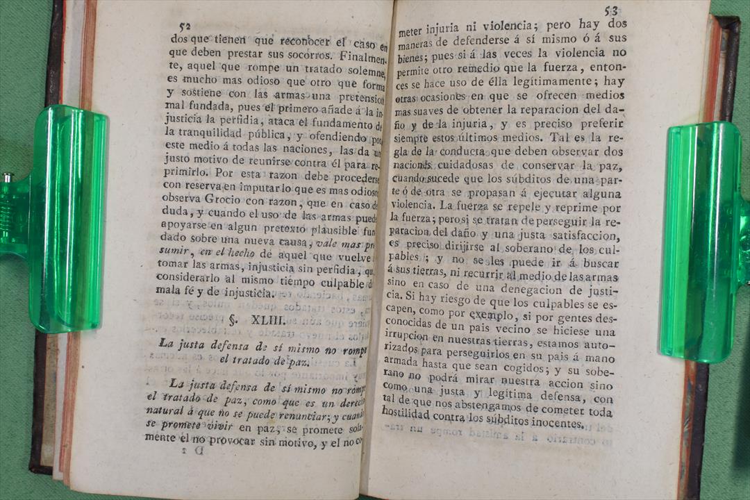 EL DERECHO DE GENTES O PRINCIPIOS DE LA LEY NATURAL. EMER DE VATTEL. (t)