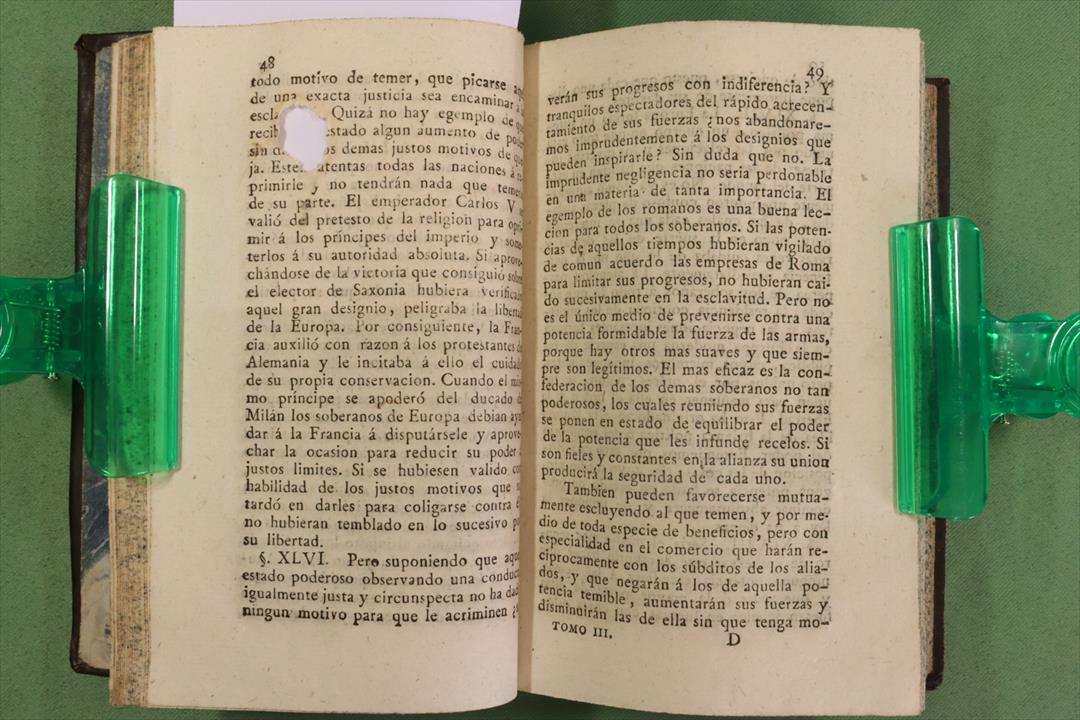 EL DERECHO DE GENTES O PRINCIPIOS DE LA LEY NATURAL. EMER DE VATTEL. (t)