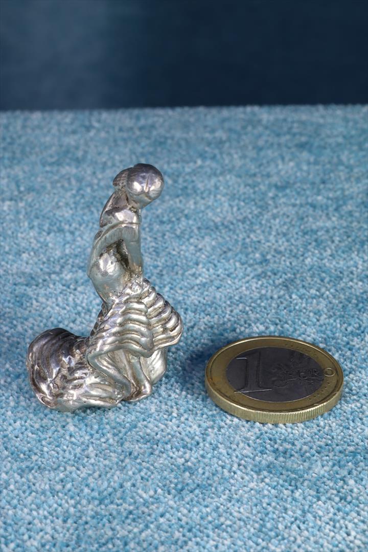 FIGURA BAILARINA SEVILLANA MINIATURA. PLATA. (t)