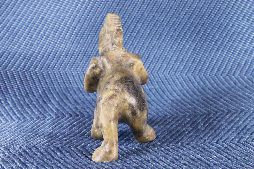 FIGURA ELEFANTE MINIATURA. PIEDRA DURA. TROMPA HACIA ARRIBA. (t)