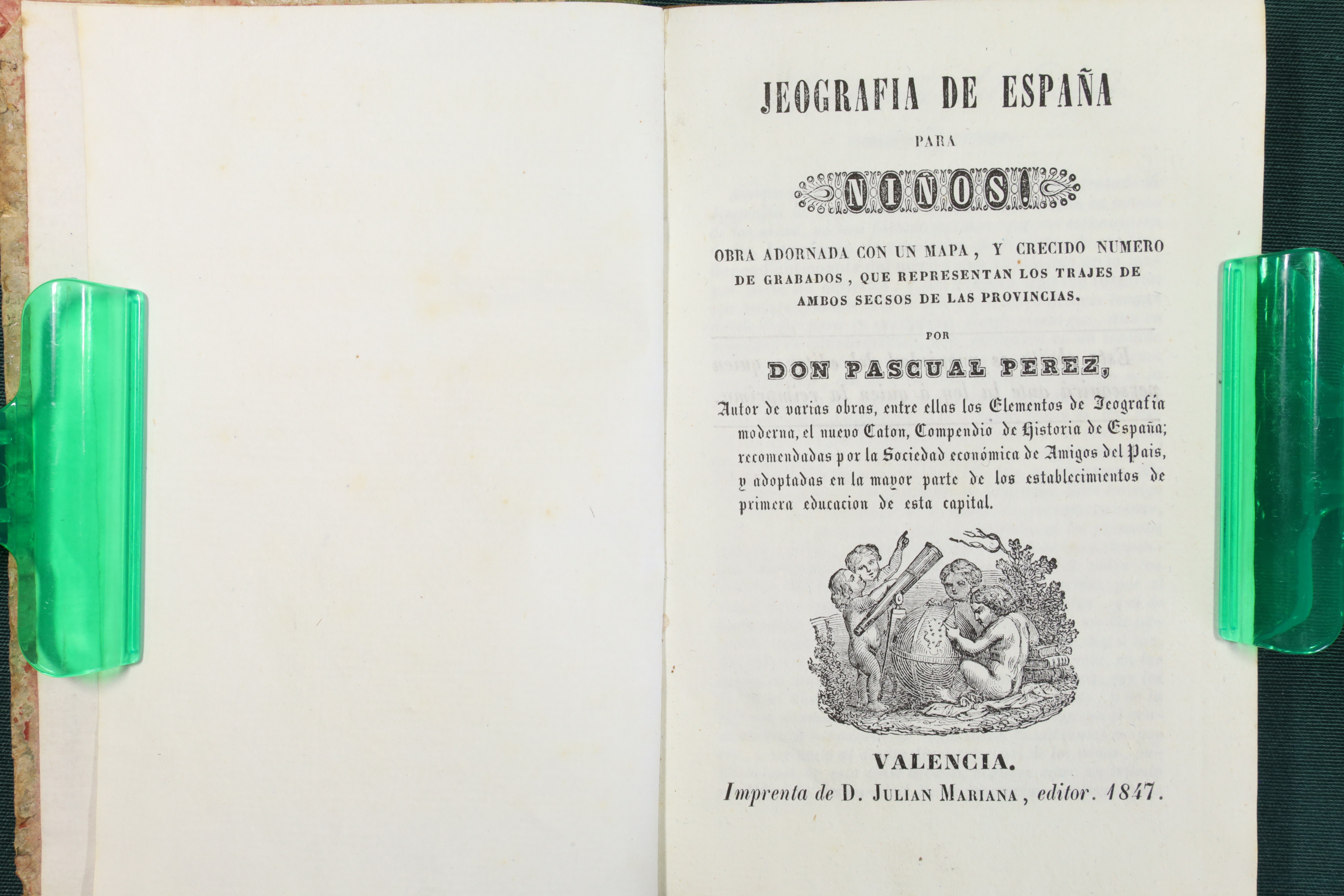 JEOGRAFÍA DE ESPAÑA PARA NIÑOS. GEOGRAFÍA. 1847 