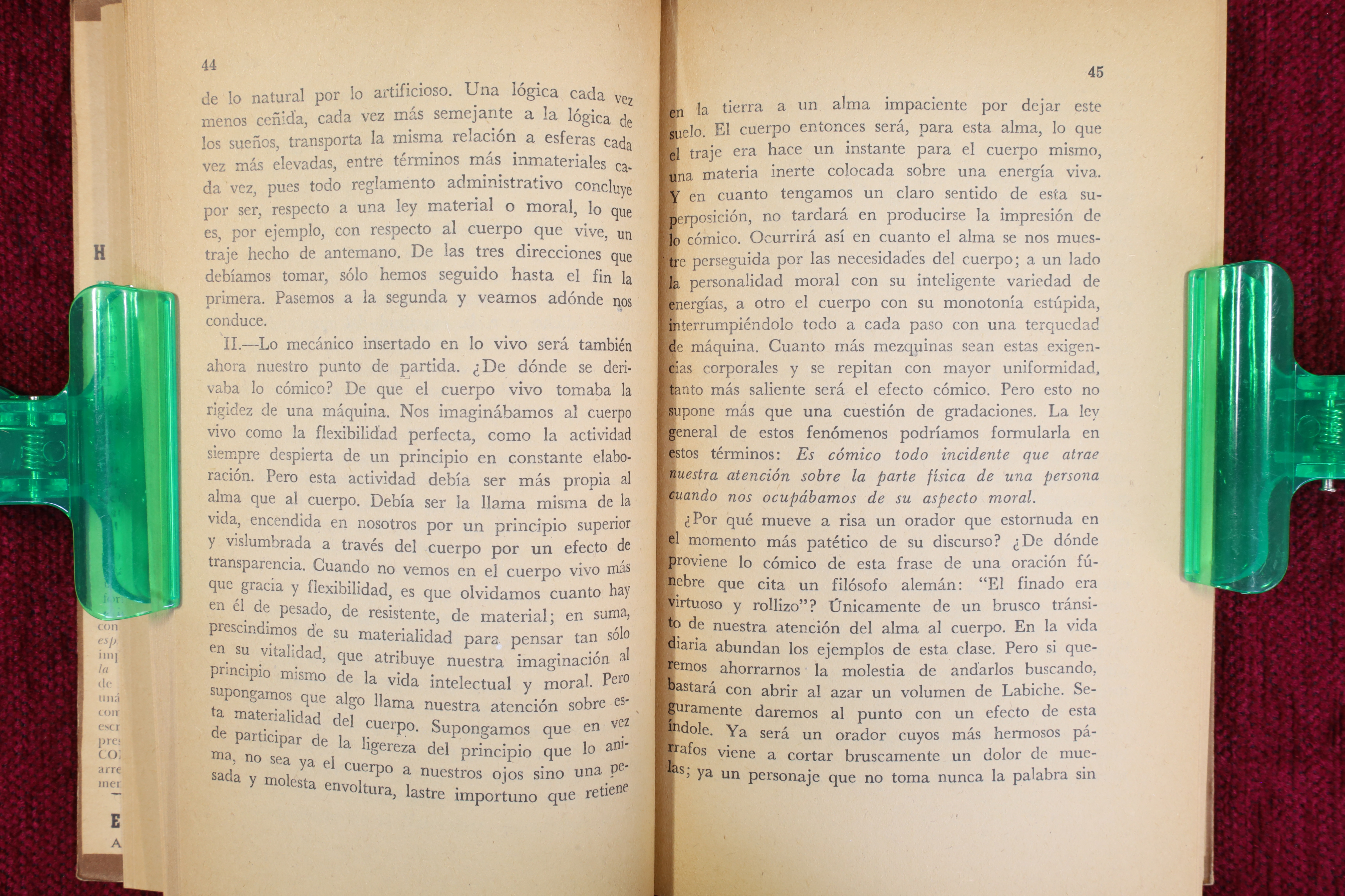 LA RISA. ENSAYO SOBRE LA SIGNIFICACIÓN DE LO CÓMICO. 1953