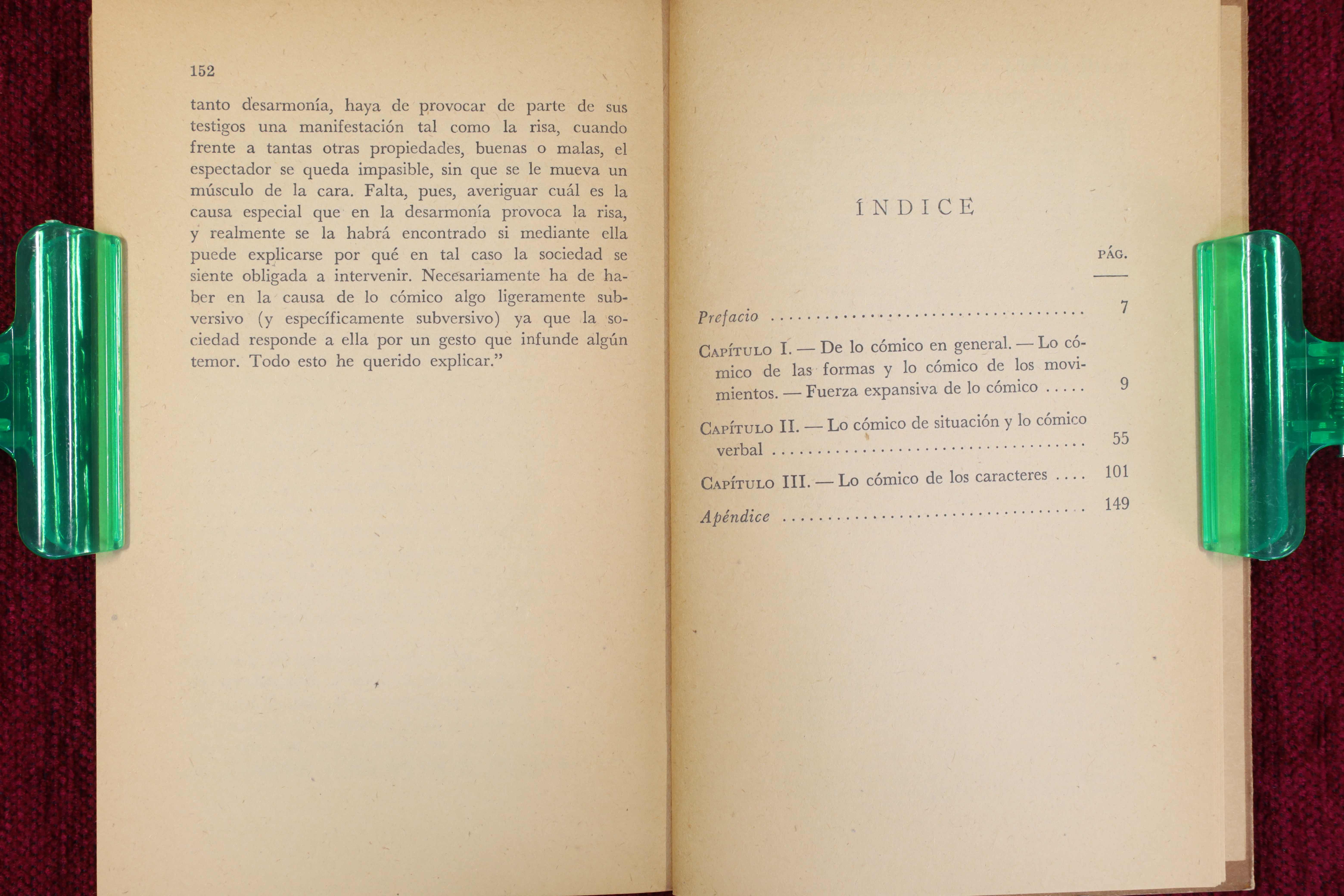 LA RISA. ENSAYO SOBRE LA SIGNIFICACIÓN DE LO CÓMICO. 1953