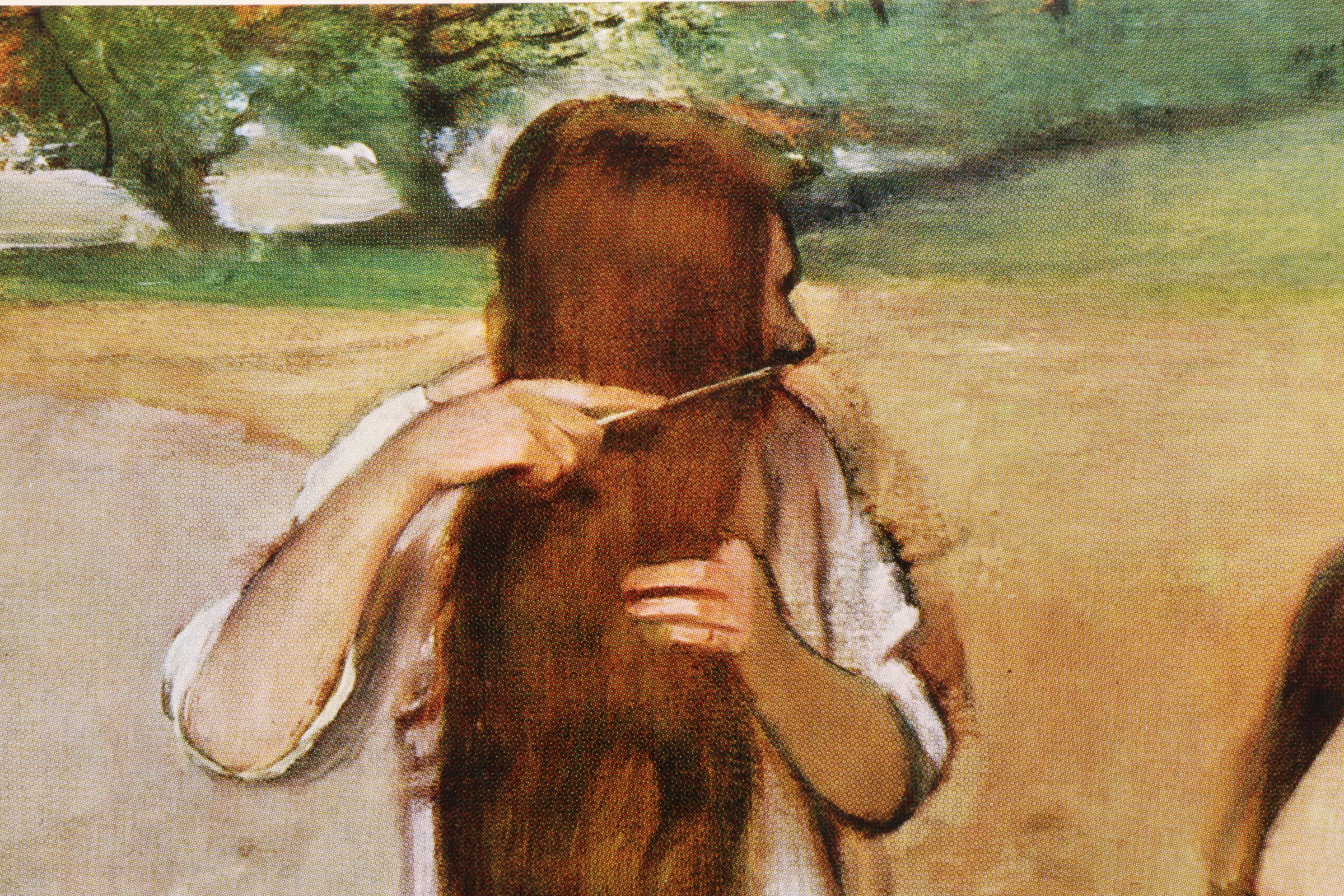 LÁMINA MUJERES PEINÁNDOSE. ÉDGAR DEGAS. 