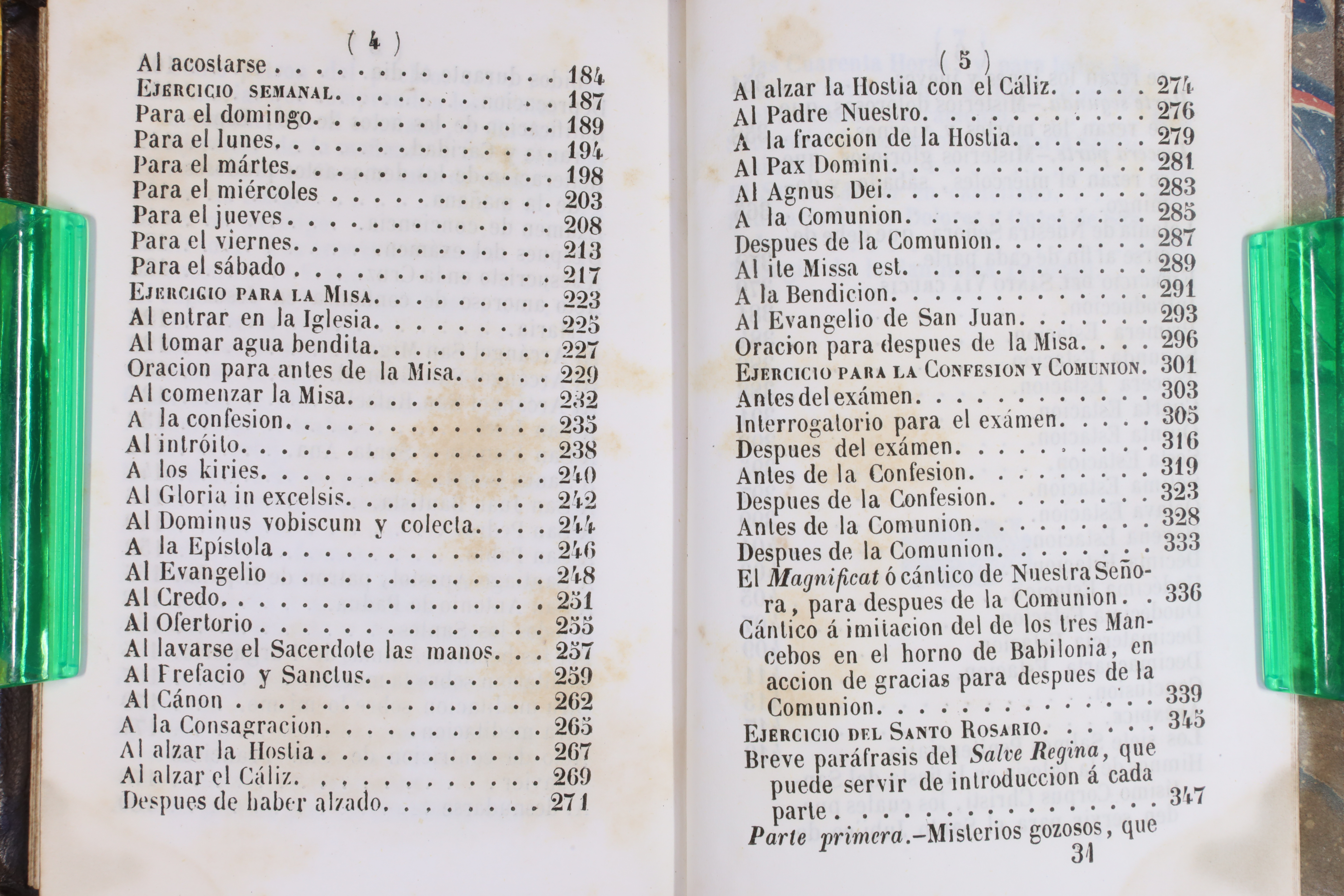 LIBRO EJERCICIO COTIDIANO Y NOVÍSIMO DEVOCIONARIO. MIGUEL AGUSTÍN PRÍNCIPE. 1844