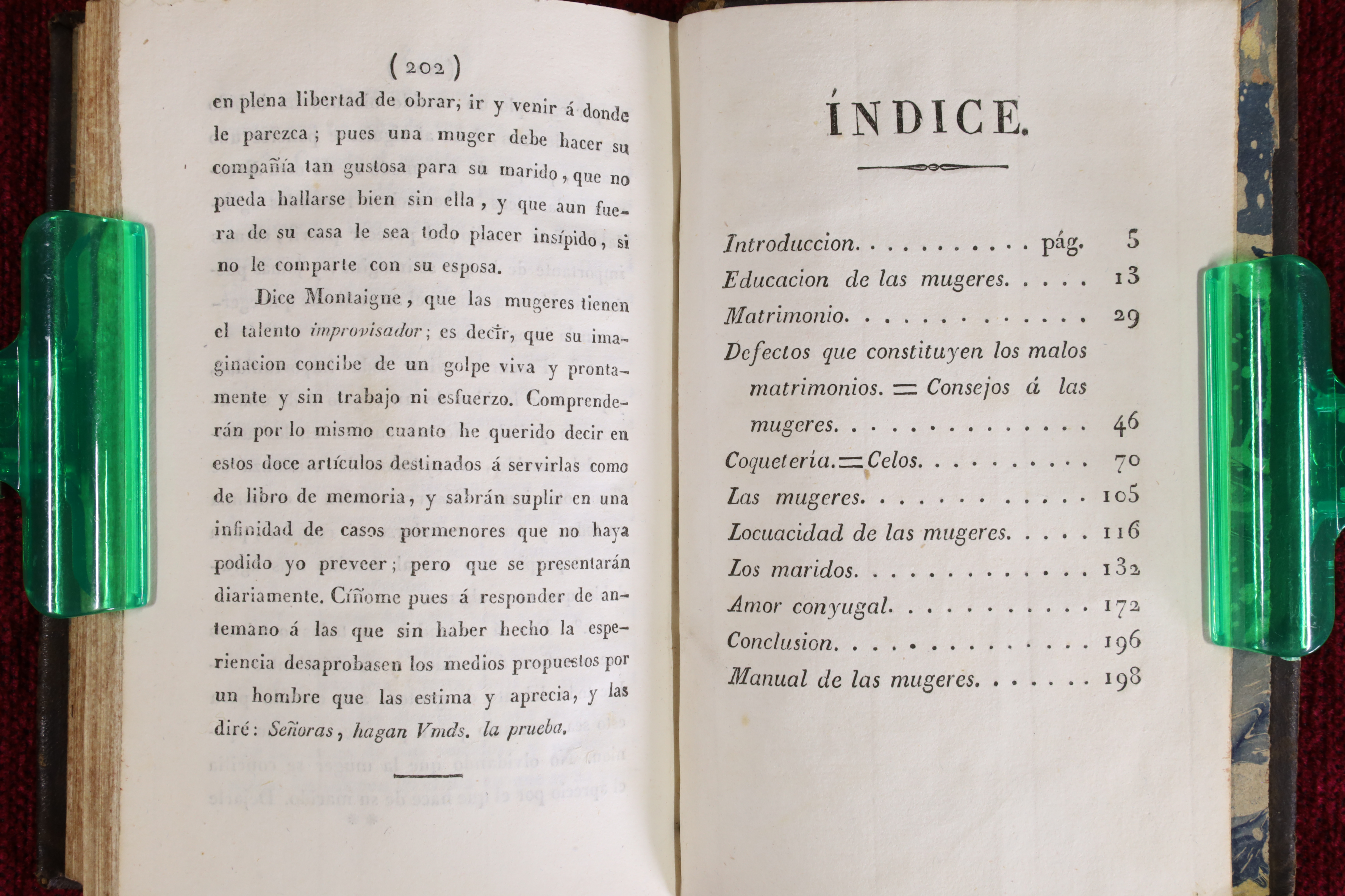 LIBRO EL ARTE DE HACERSE QUERER DE SU MARIDO. 1827