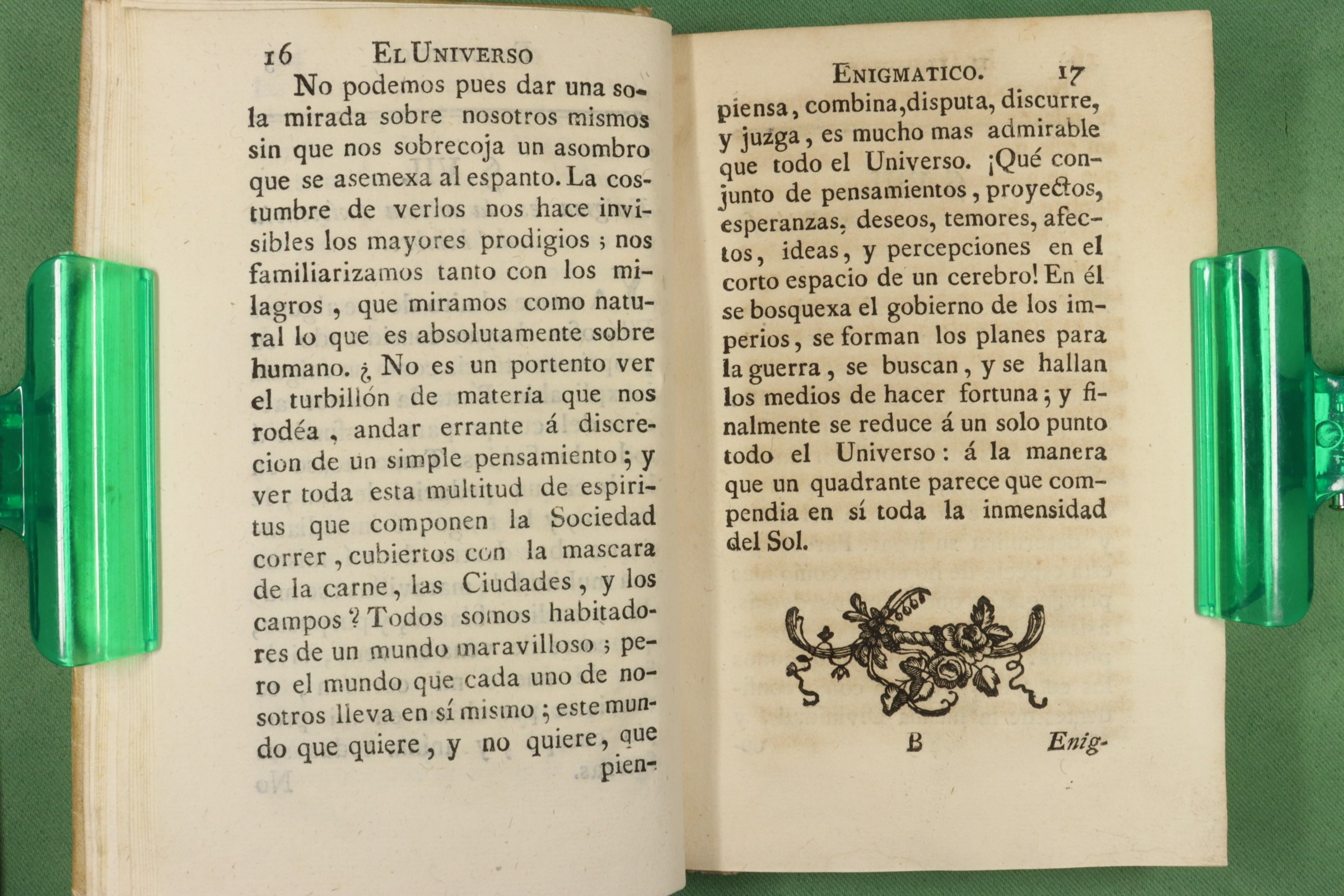 LIBRO EL UNIVERSO ENIGMÁTICO. CARACCIOLO. PERGAMINO. 1778 (t)