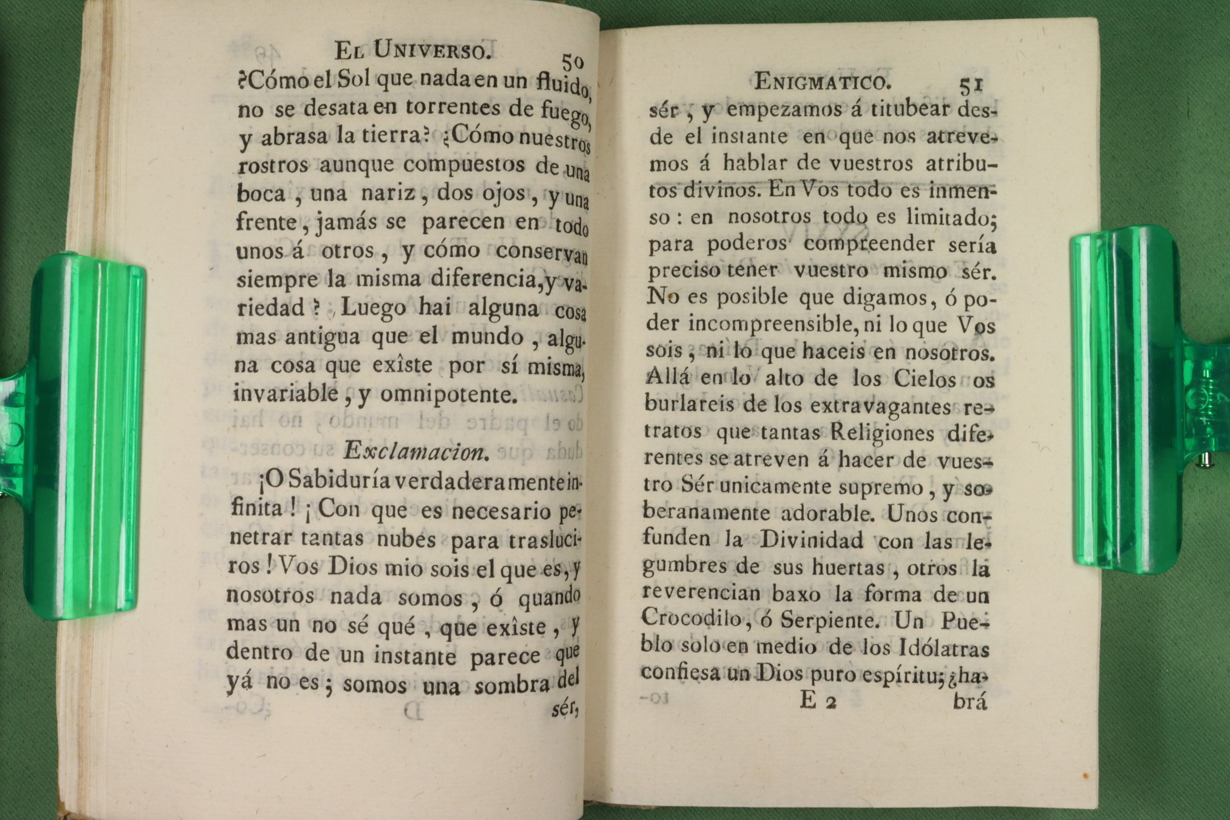 LIBRO EL UNIVERSO ENIGMÁTICO. CARACCIOLO. PERGAMINO. 1778 (t)