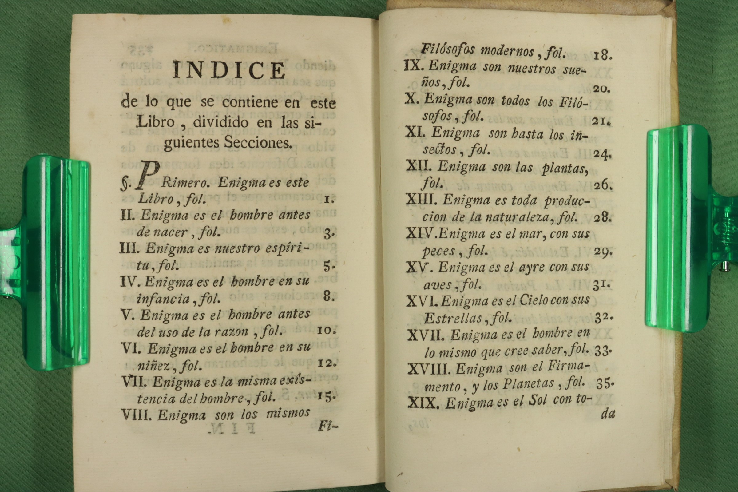 LIBRO EL UNIVERSO ENIGMÁTICO. CARACCIOLO. PERGAMINO. 1778 (t)