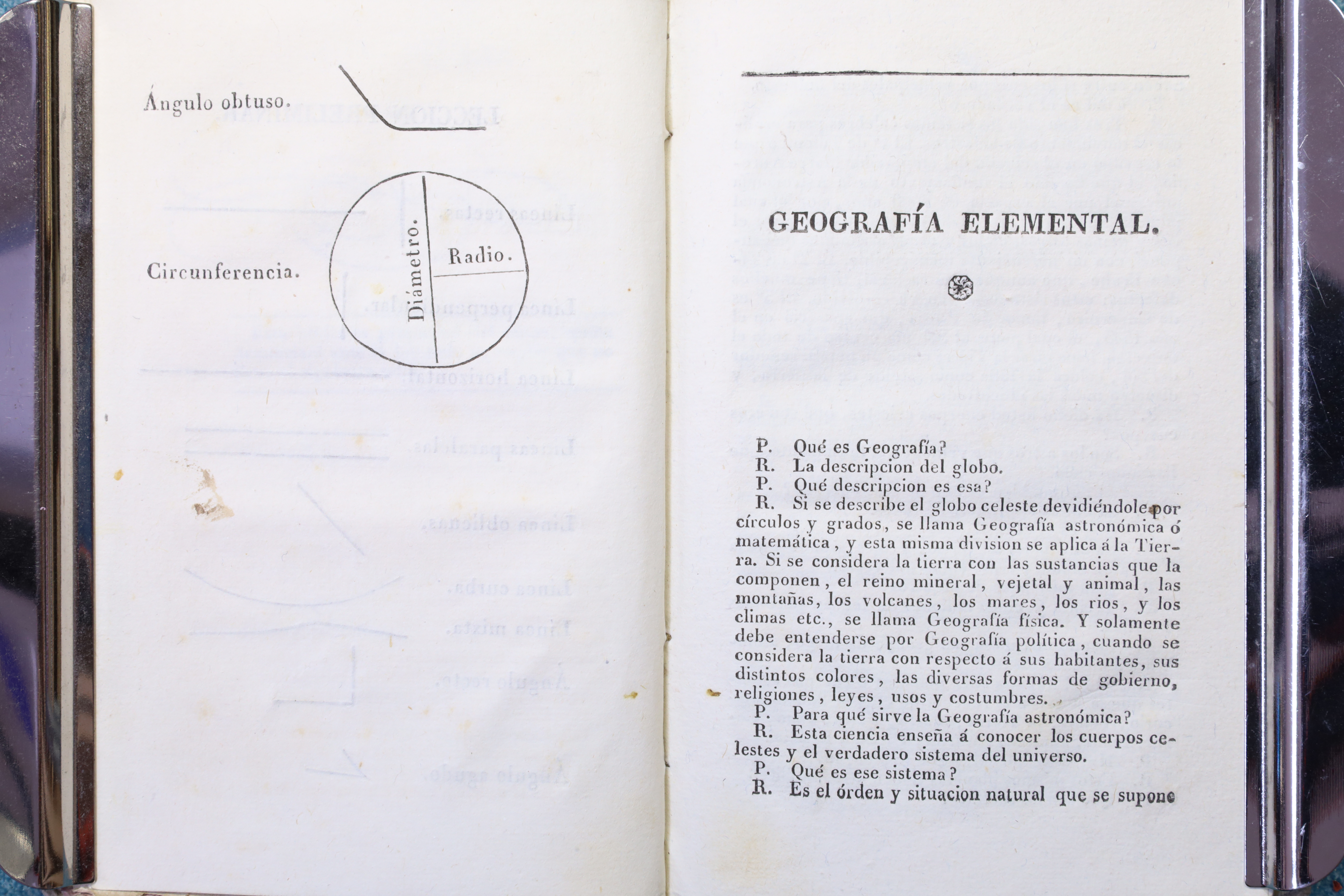 LIBRO ELEMENTOS UNIVERSALES DE GEOGRAFÍA. ESTEVAN PALUZIE. 1835 