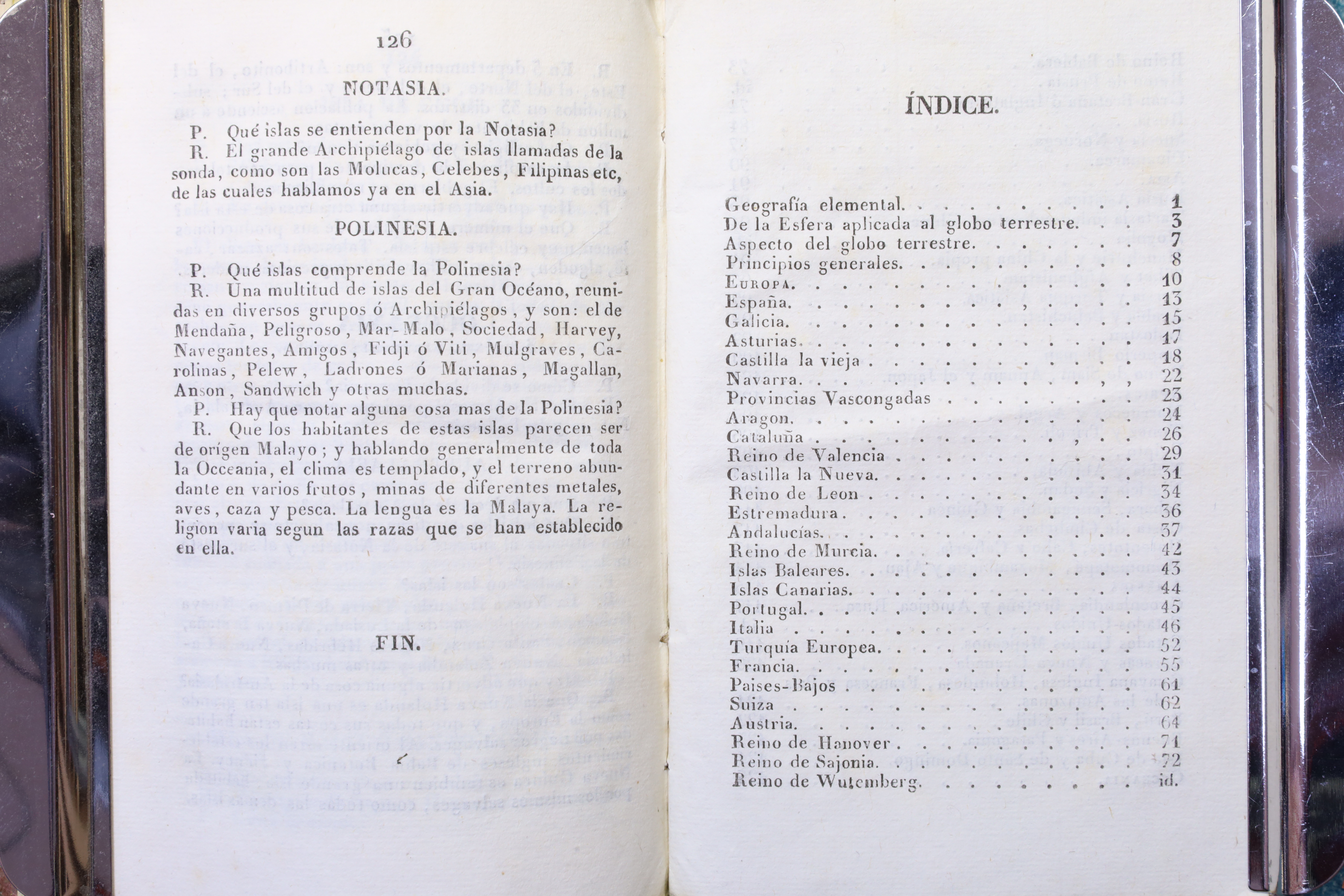 LIBRO ELEMENTOS UNIVERSALES DE GEOGRAFÍA. ESTEVAN PALUZIE. 1835 