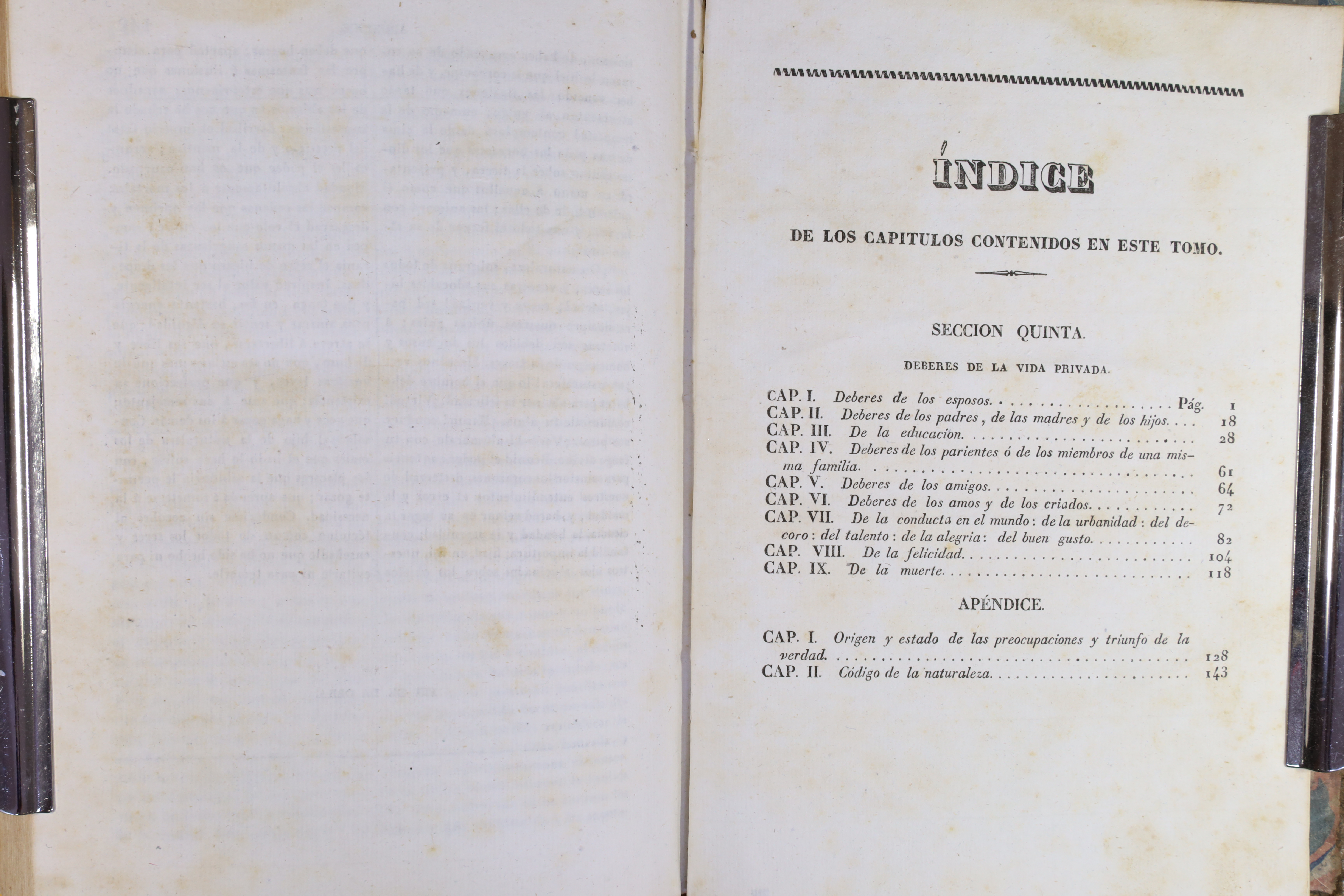 LIBRO LA MORAL UNIVERSAL. TRES TOMOS. 1840 (t)