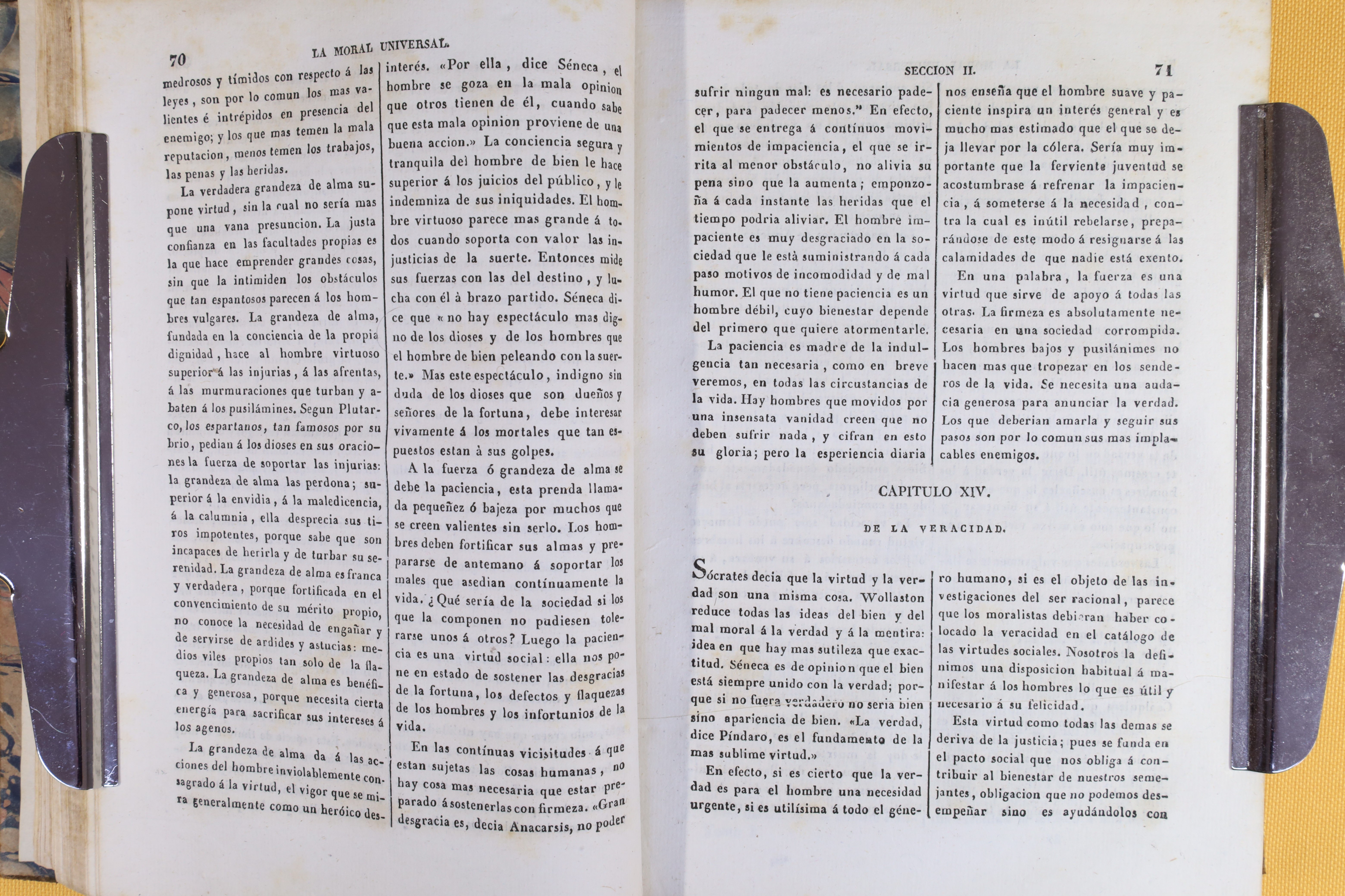 LIBRO LA MORAL UNIVERSAL. TRES TOMOS. 1840 (t)