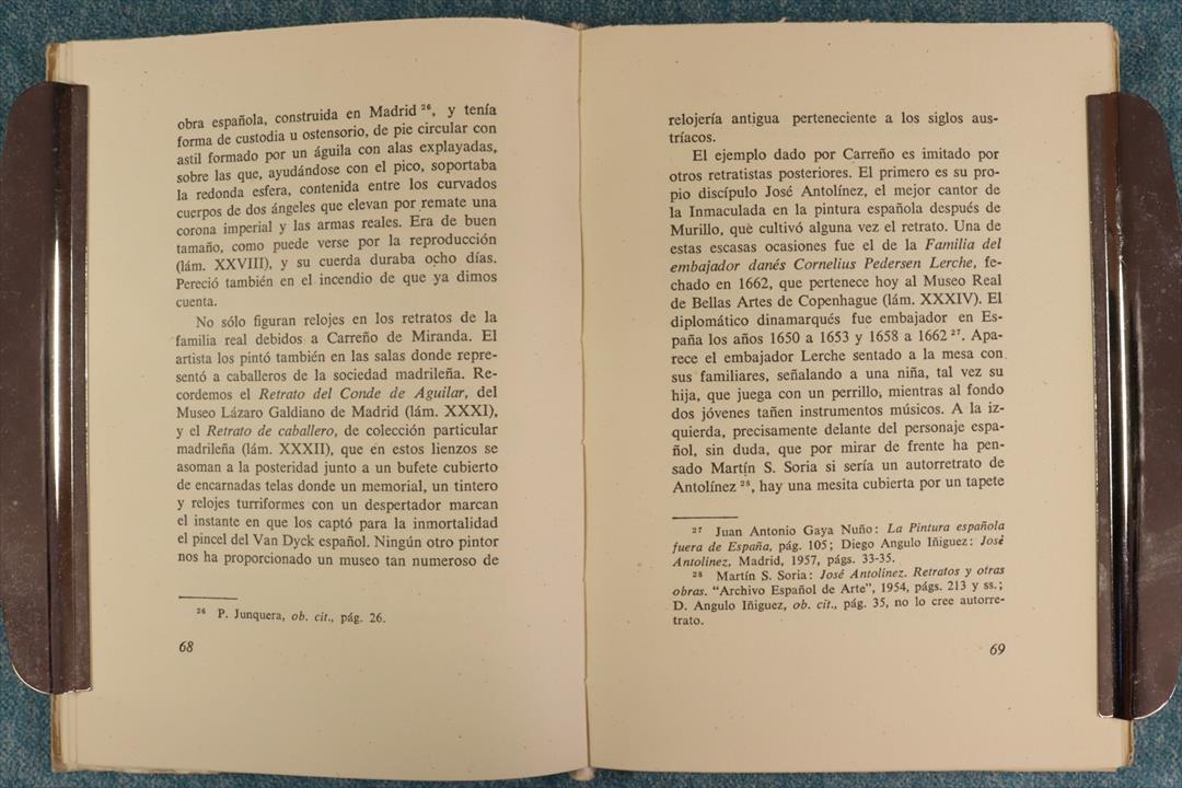 LIBRO LA PINTURA ESPAÑOLA Y EL RELOJ. 1958 (t)