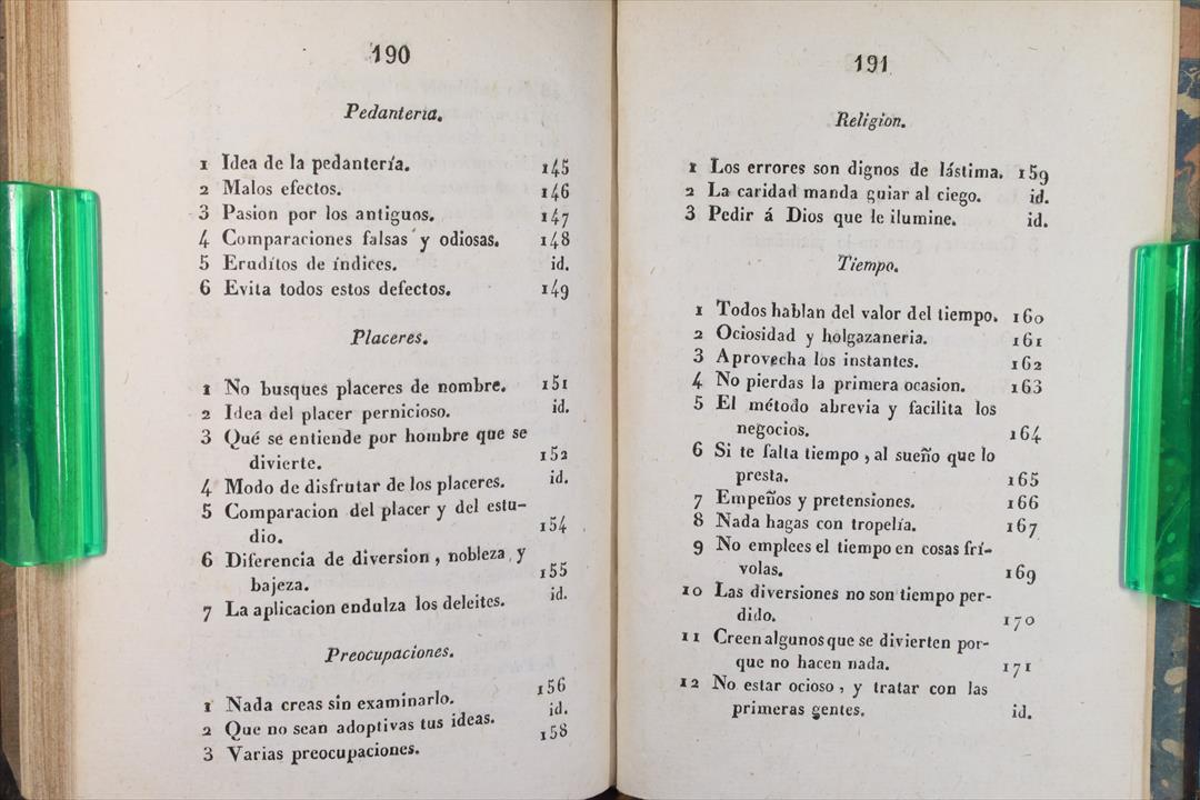 LIBRO LECCIONES DE MUNDO Y DE CRIANZA. 1831 (t)